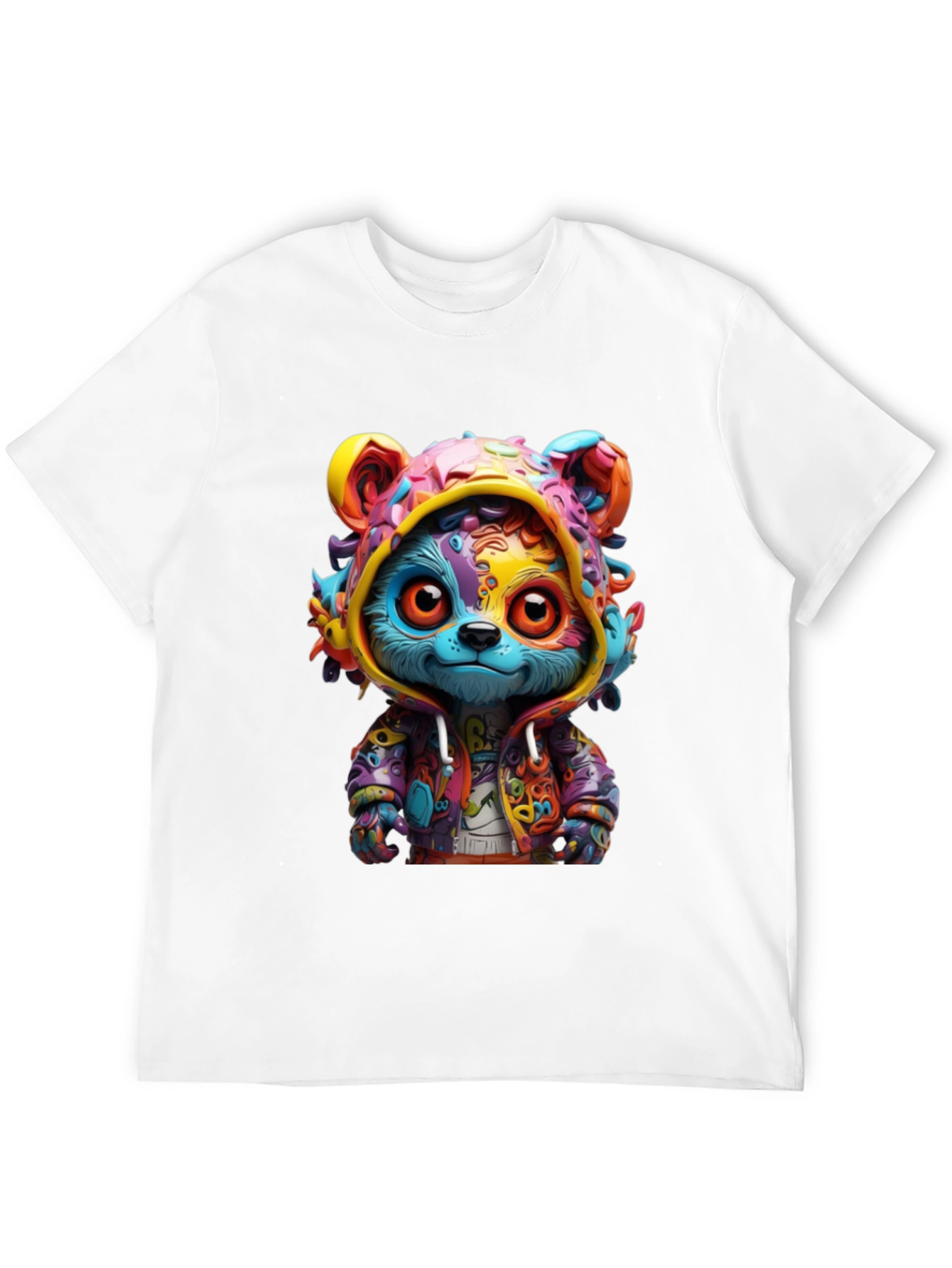 Colorful Cartoon Bear T-Shirt