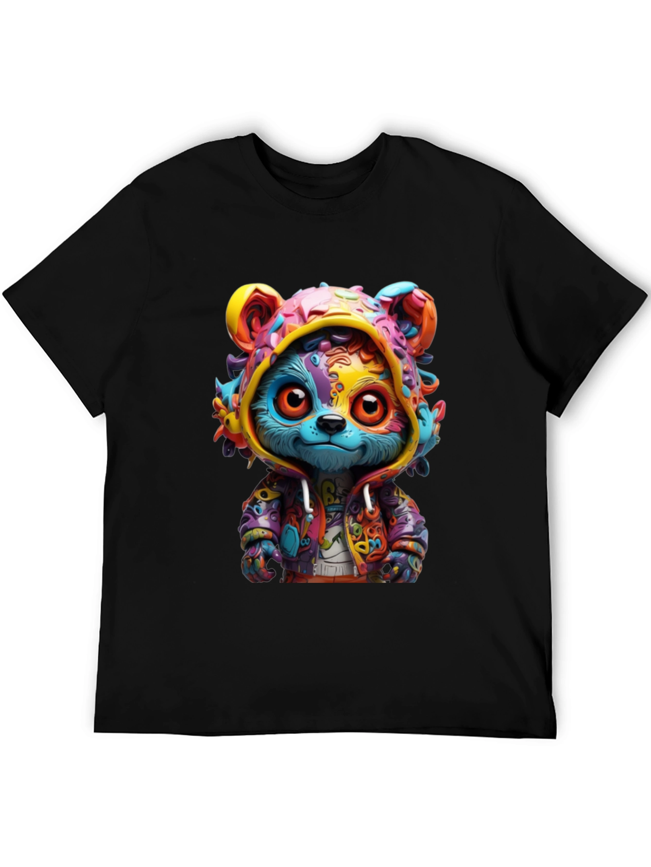 Colorful Cartoon Bear T-Shirt