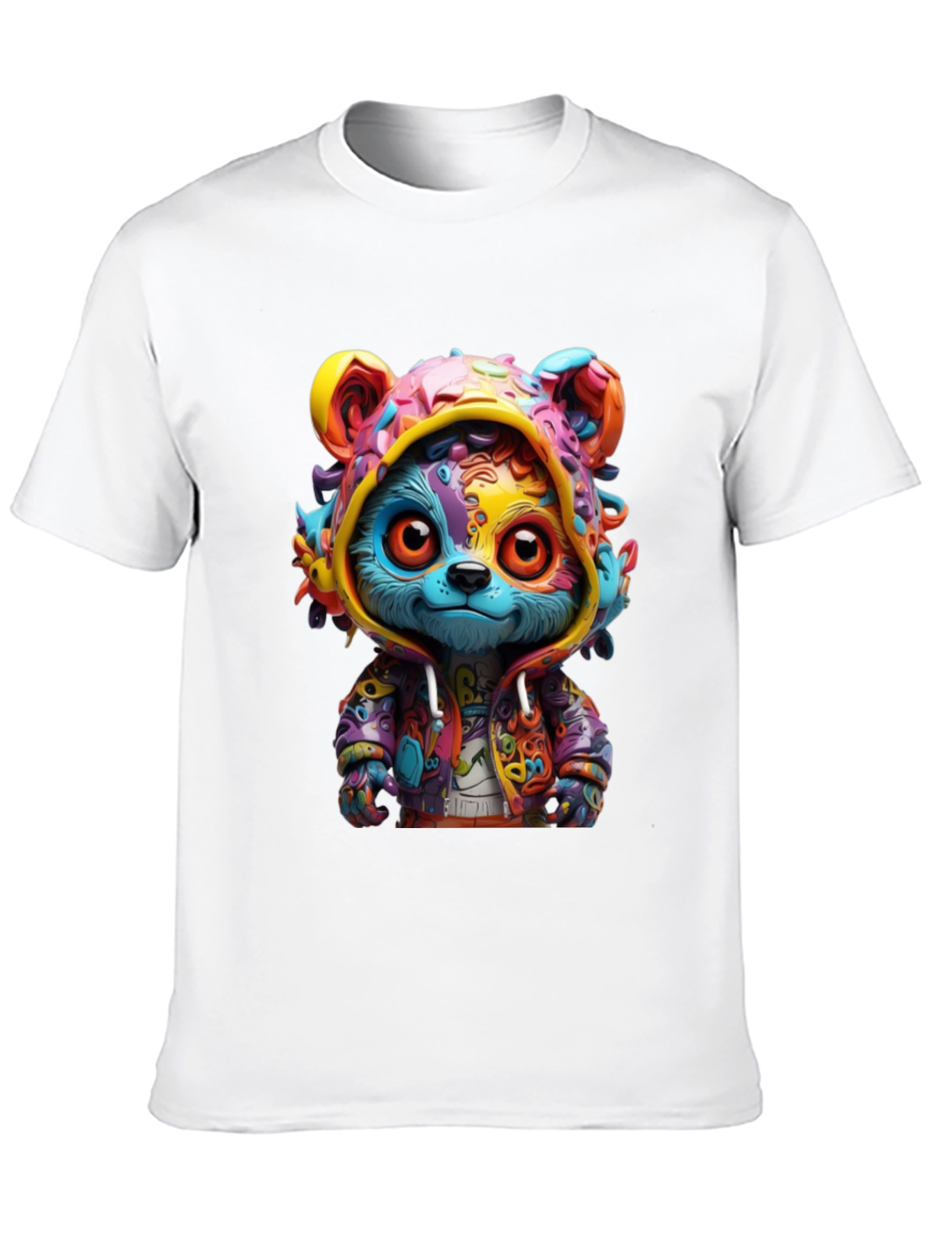 Colorful Cartoon Bear T-Shirt