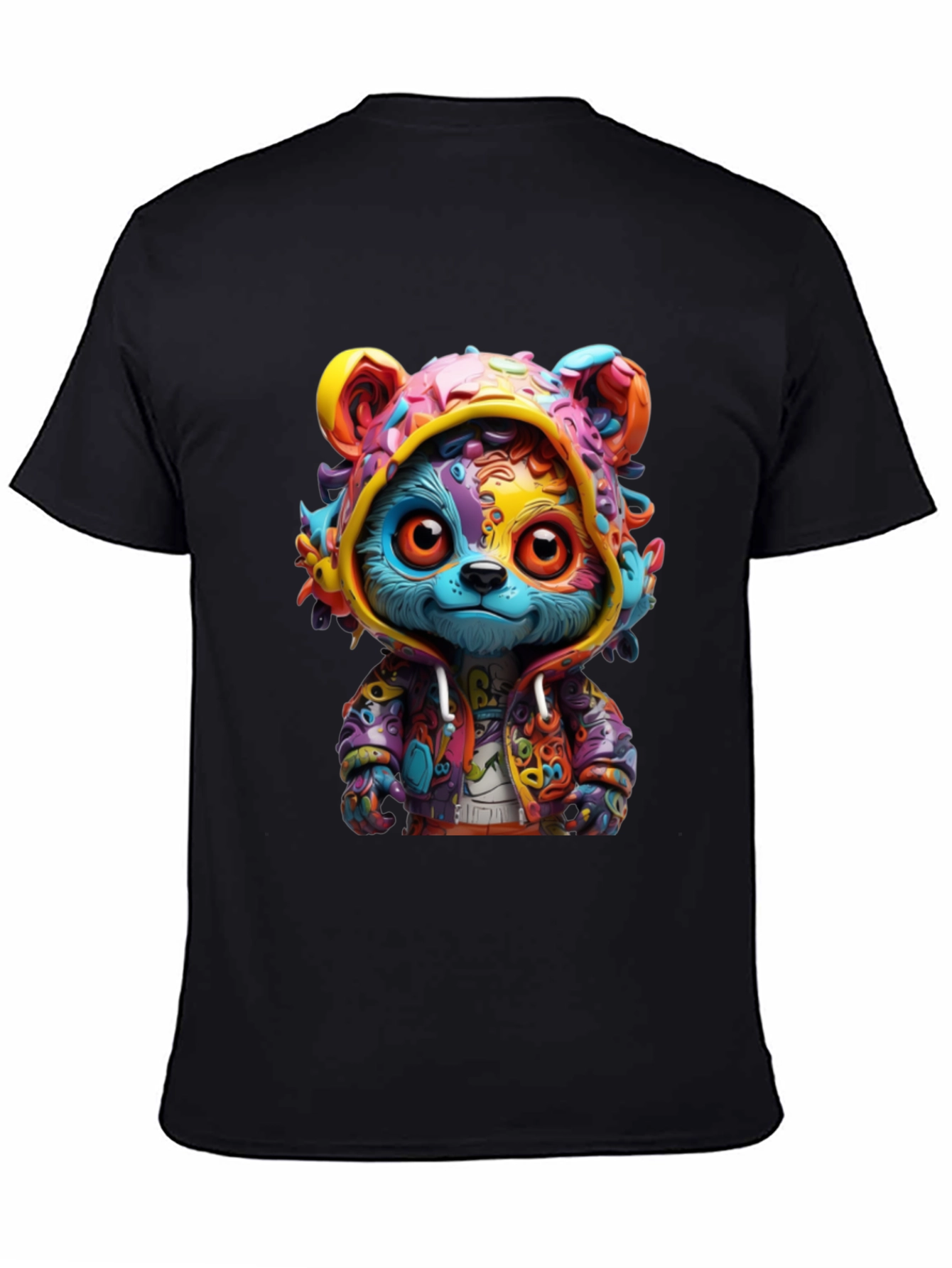 Colorful Cartoon Bear T-Shirt