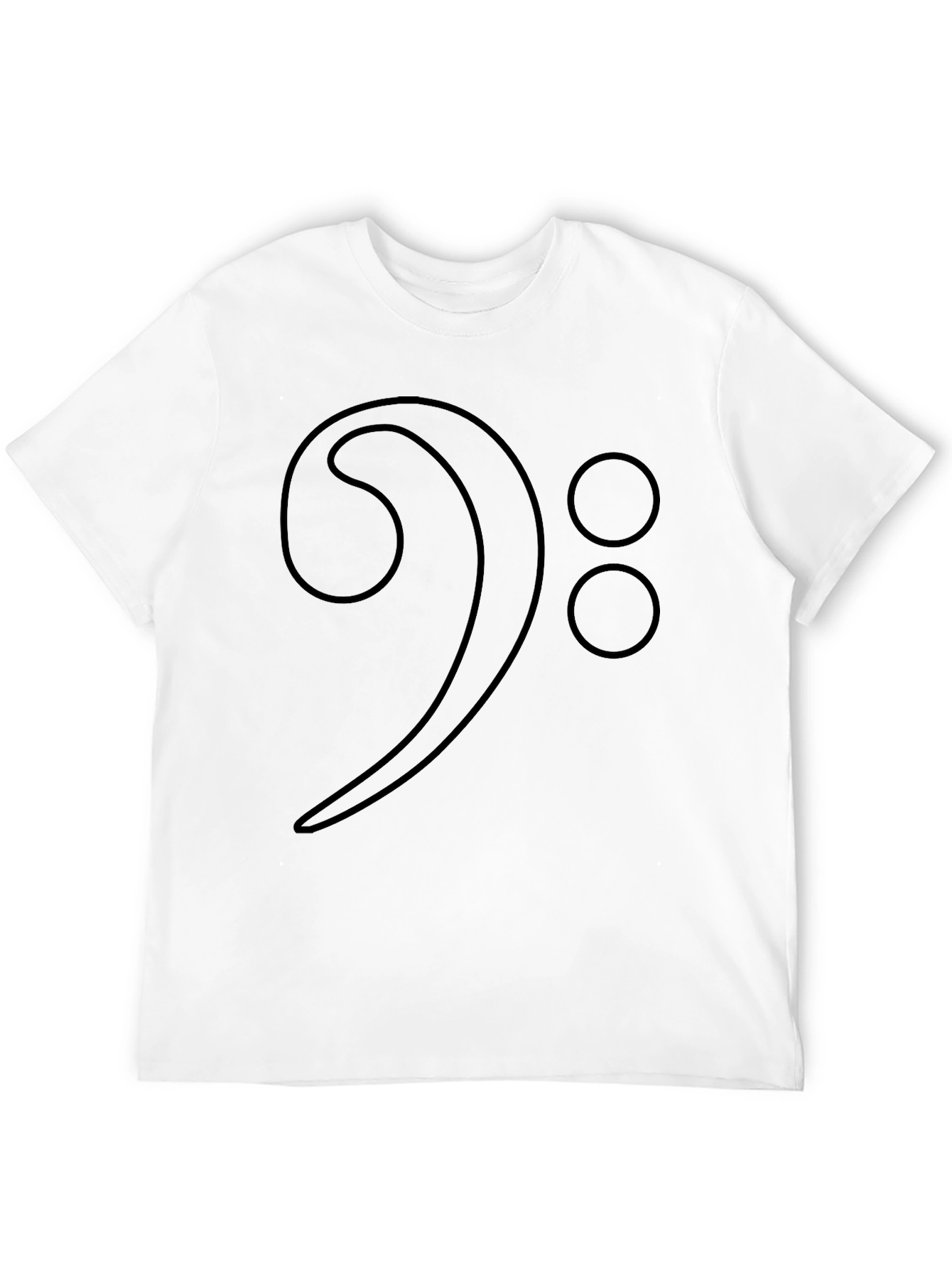 Bass Clef Graphic Tee - Musicians Black T-Shirt