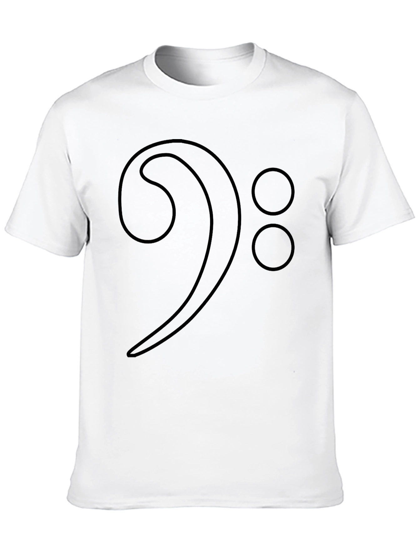 Bass Clef Graphic Tee - Musicians Black T-Shirt