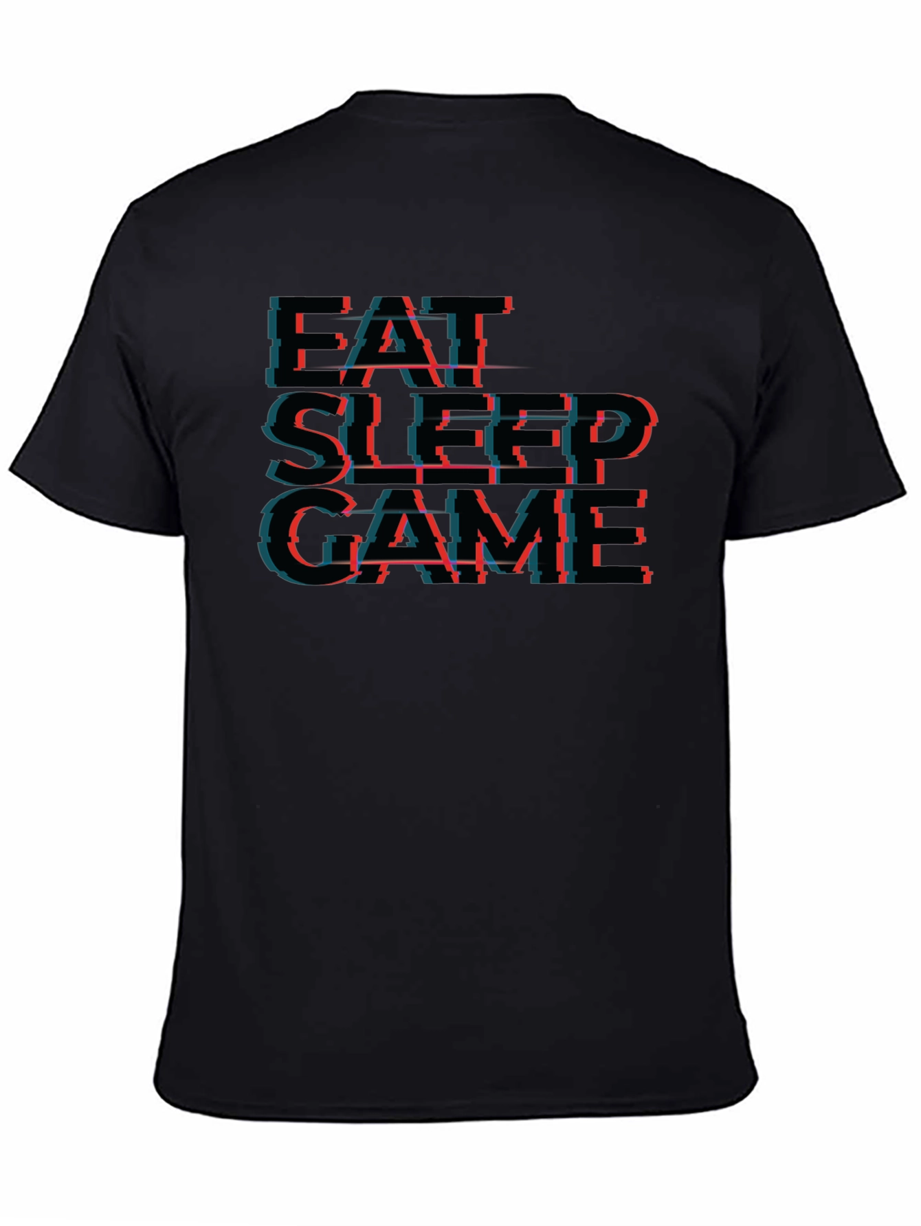 Eat Sleep Game Black T-Shirt