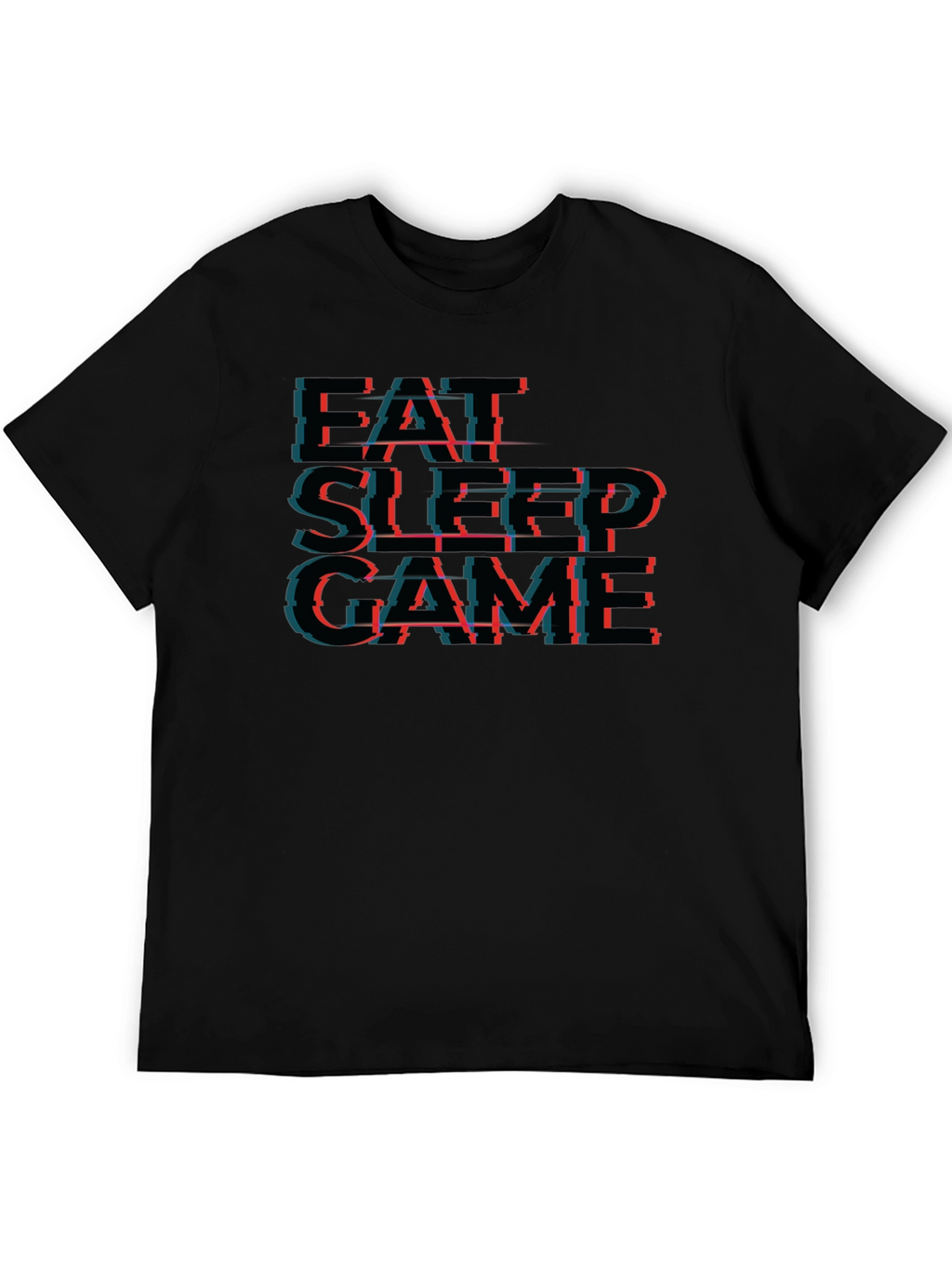 Eat Sleep Game Black T-Shirt