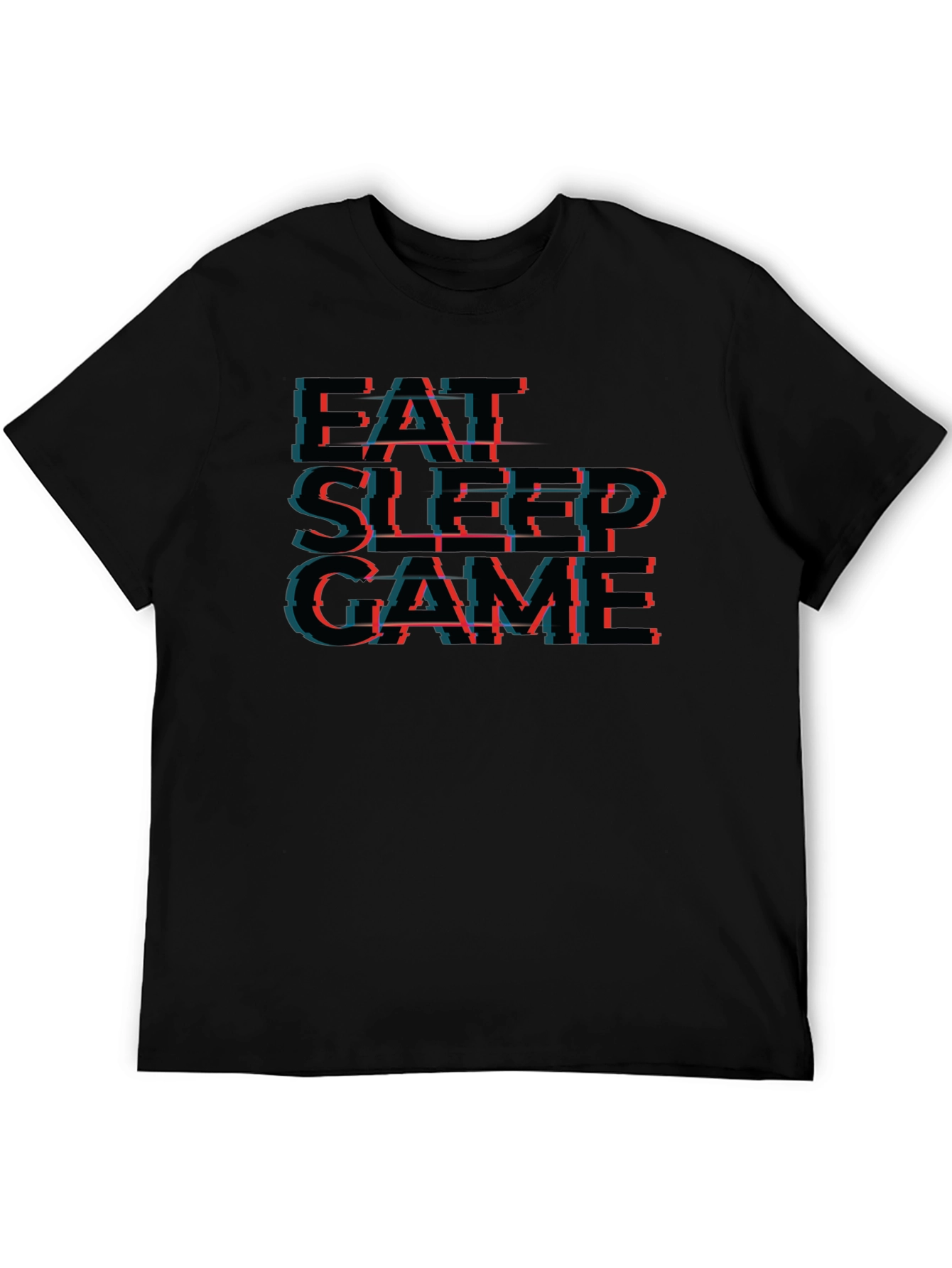 Eat Sleep Game Black T-Shirt