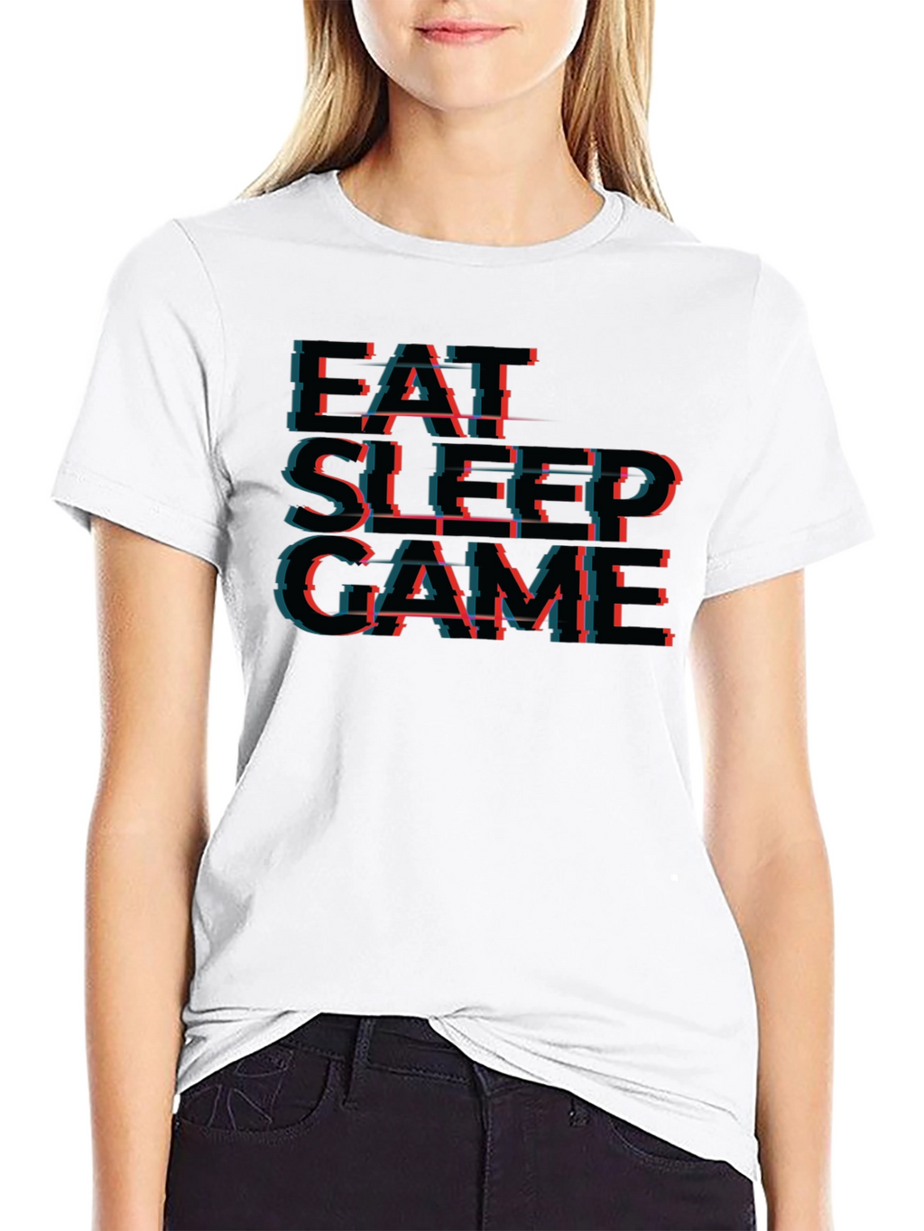 Eat Sleep Game Black T-Shirt