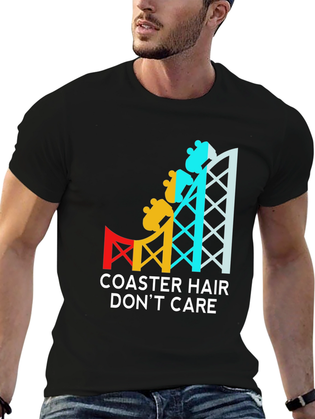 Coaster Hair Dont Care Graphic Tee