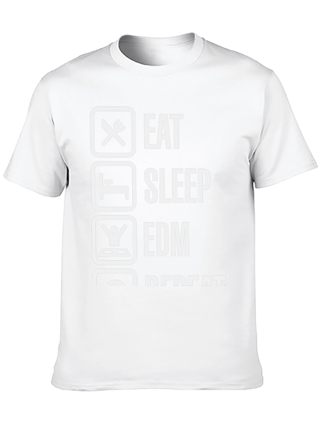 Eat Sleep EDM Repeat Black T-Shirt