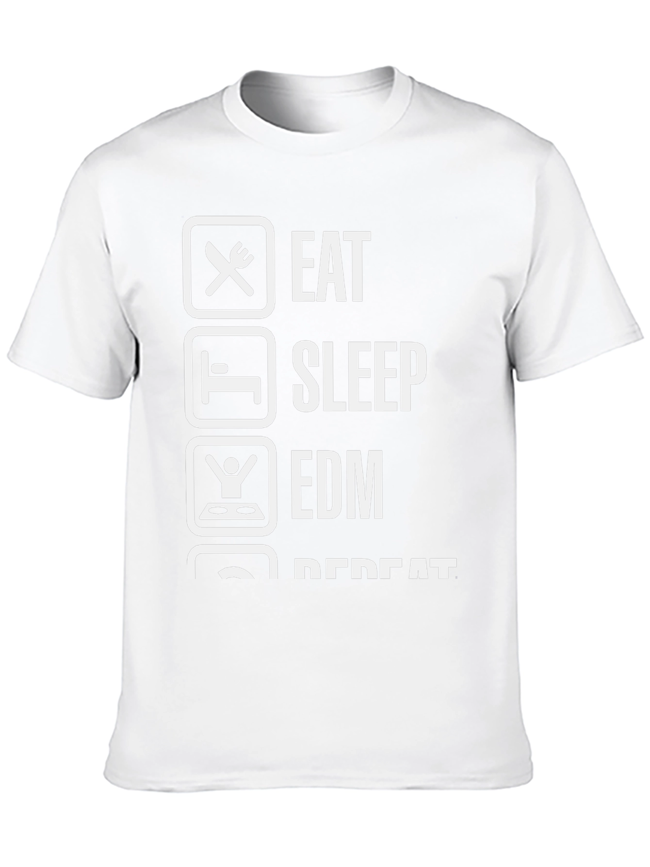 Eat Sleep EDM Repeat Black T-Shirt