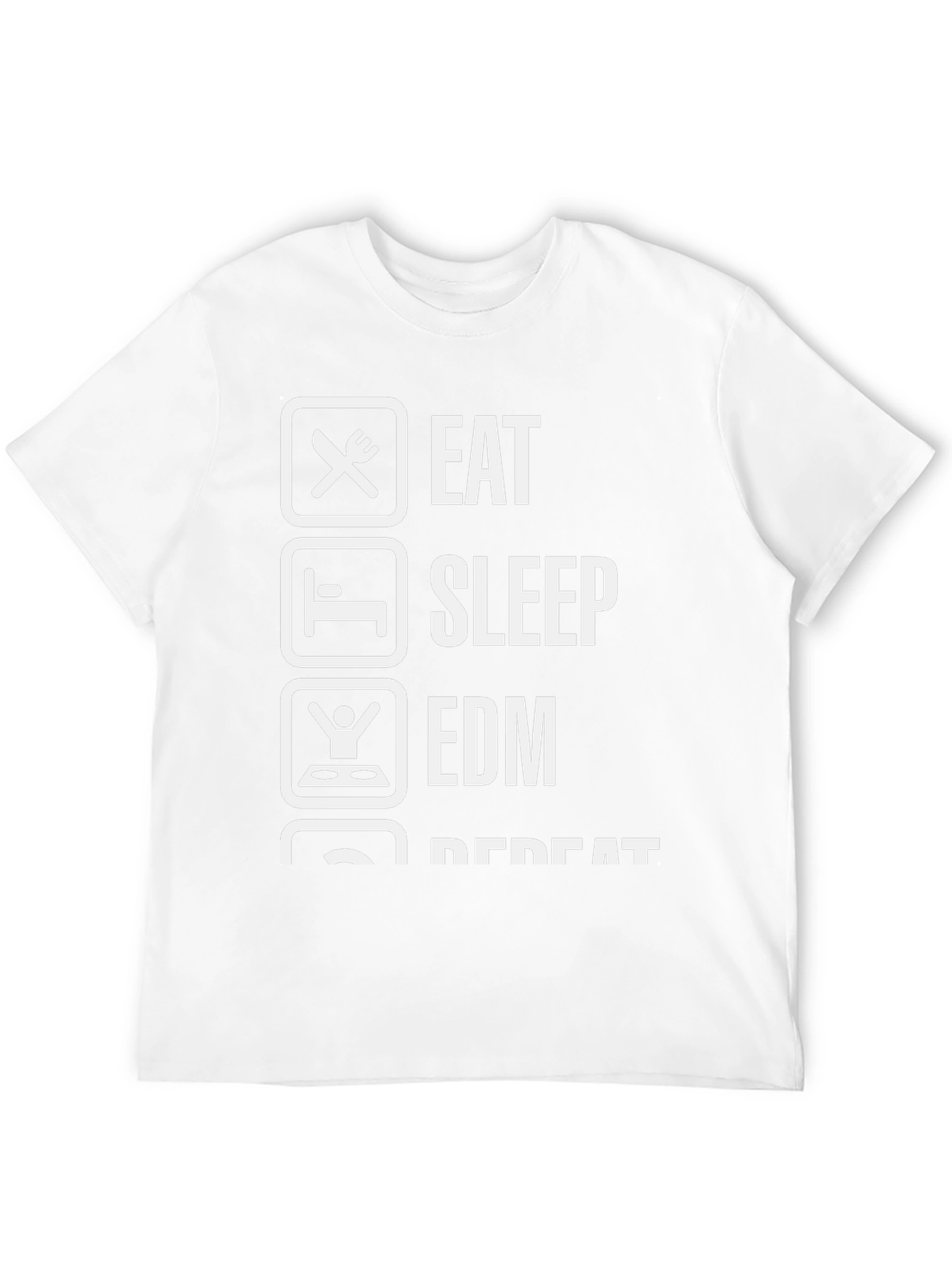 Eat Sleep EDM Repeat Black T-Shirt