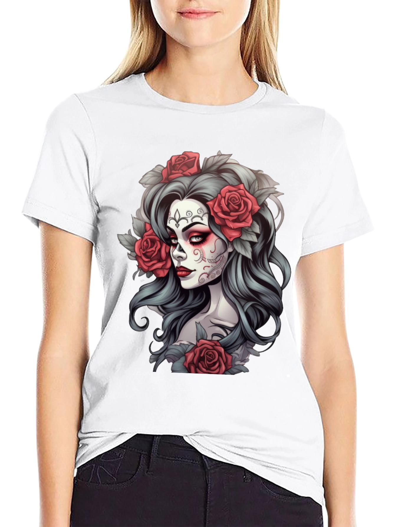 Day of the Dead Woman Graphic Tee