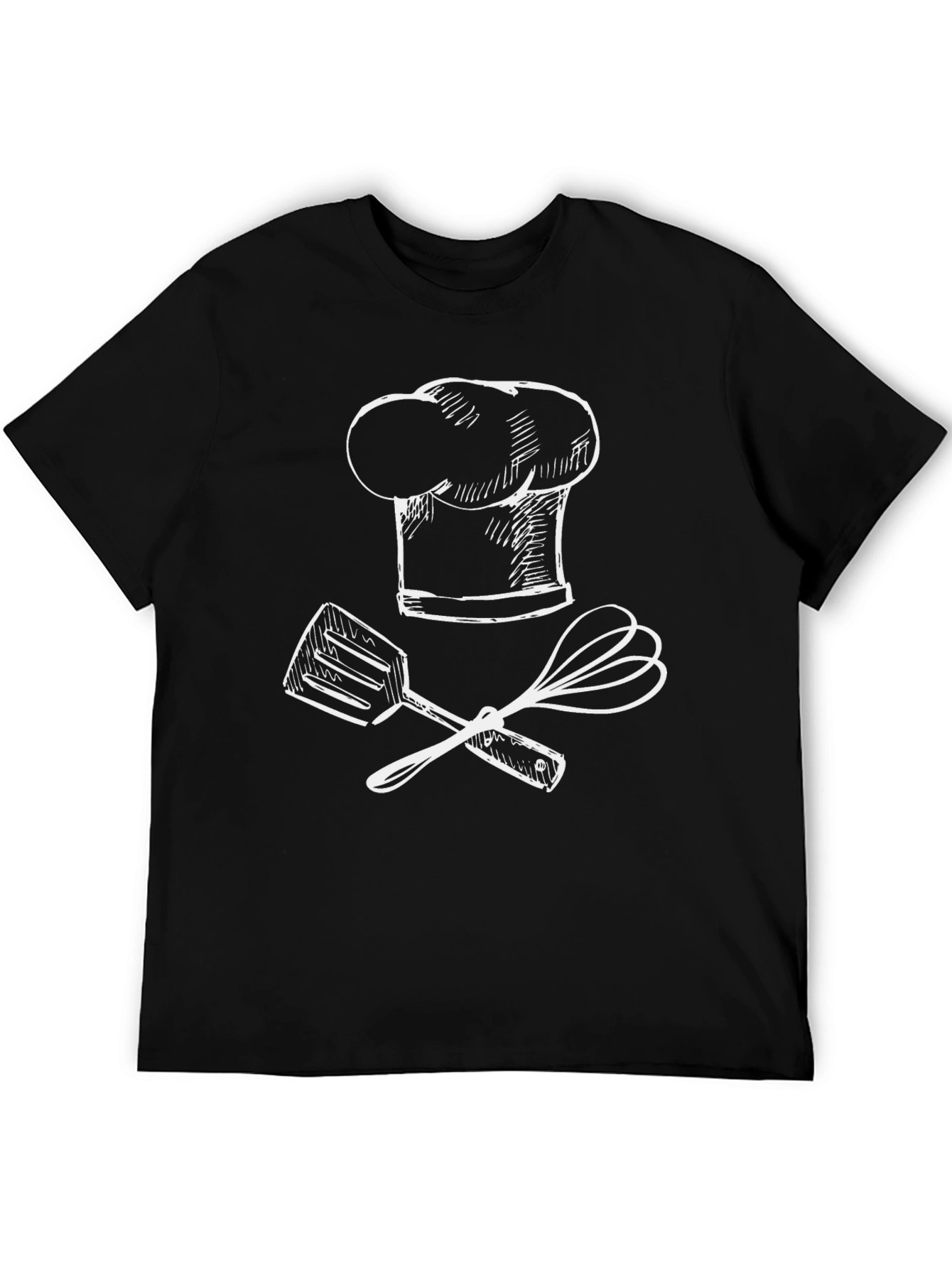 Chef Hat and Kitchen Tools Graphic T-Shirt
