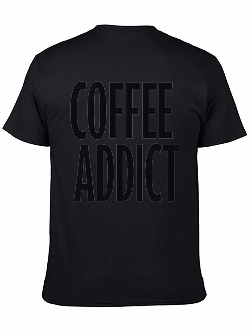 Coffee Addict Black Graphic T-Shirt