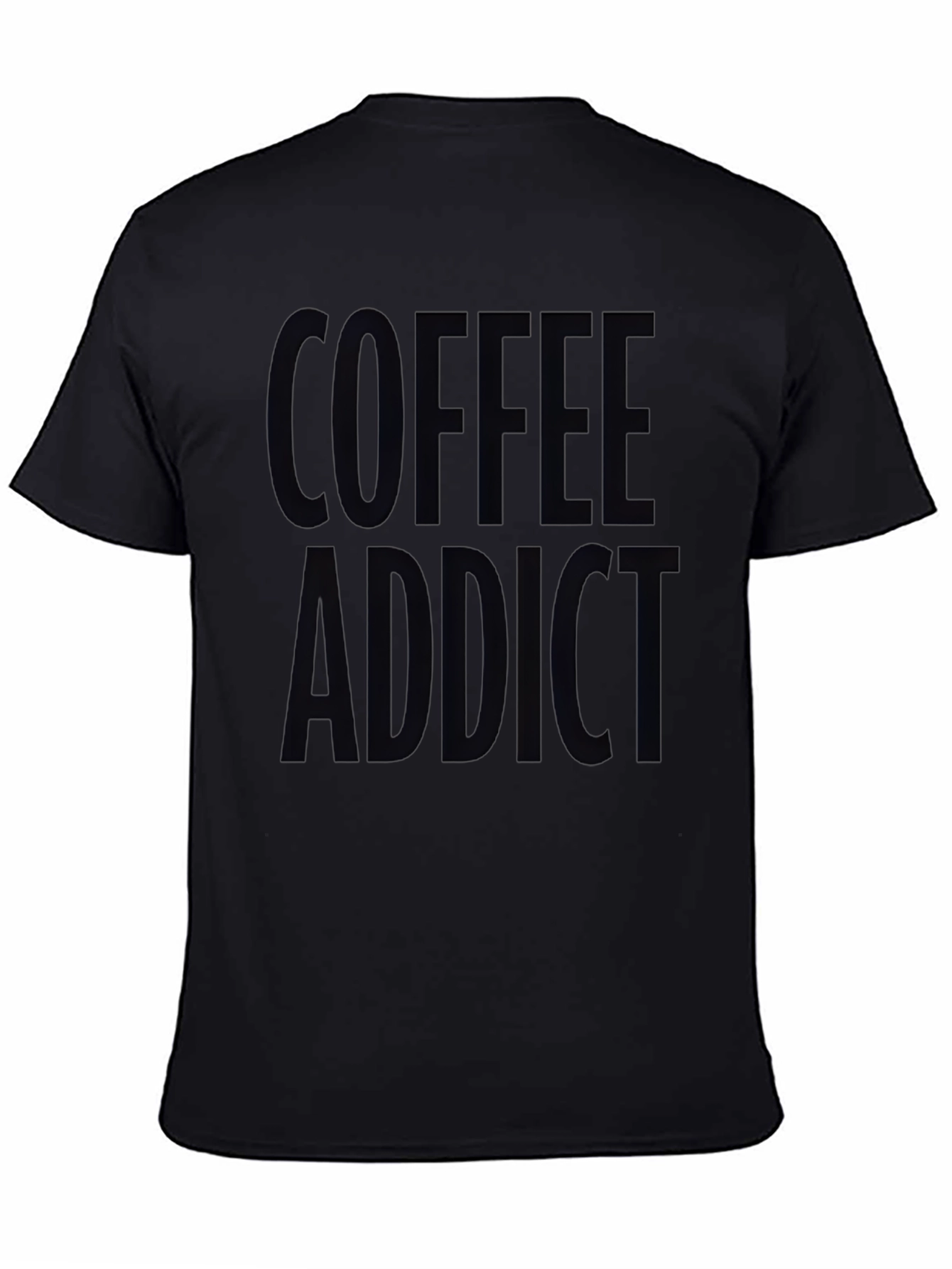 Coffee Addict Black Graphic T-Shirt