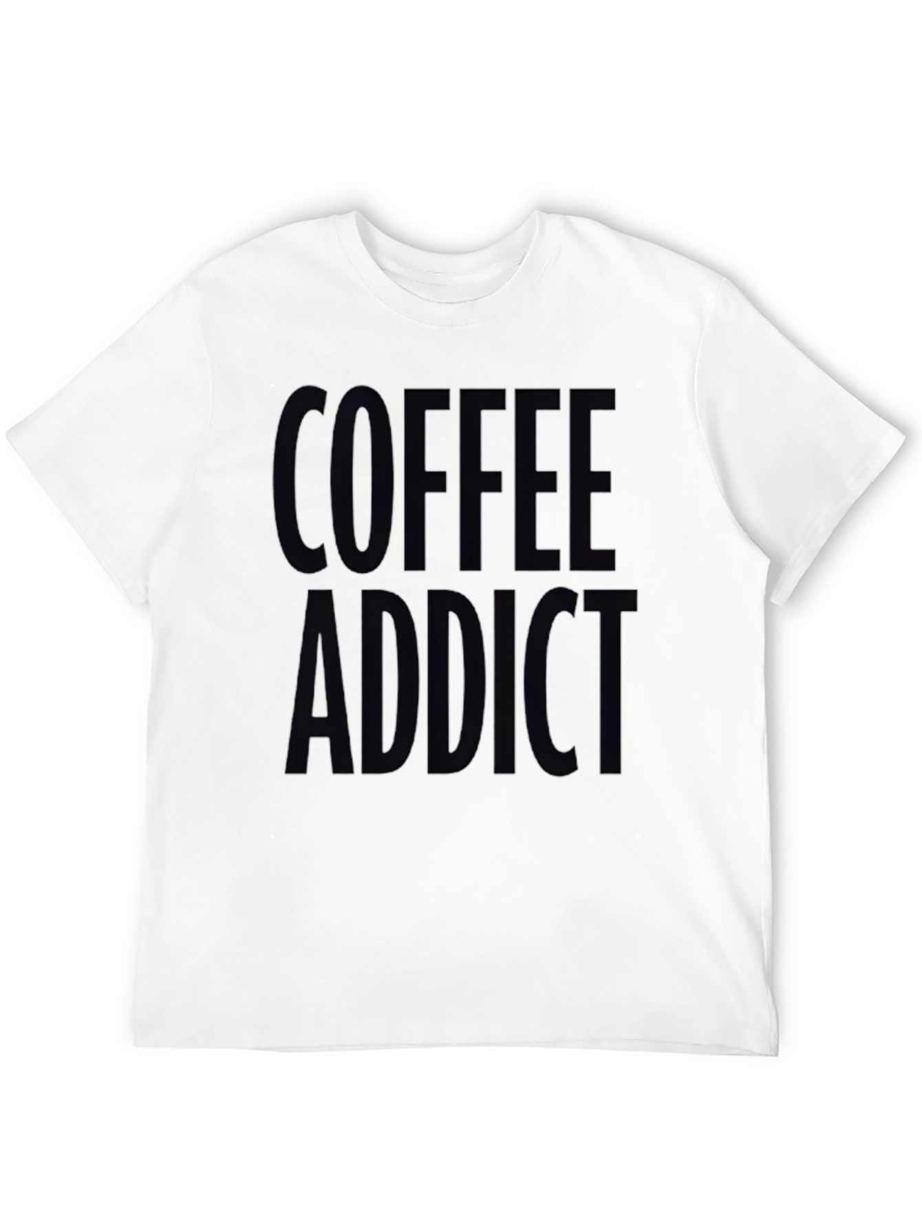 Coffee Addict Black Graphic T-Shirt