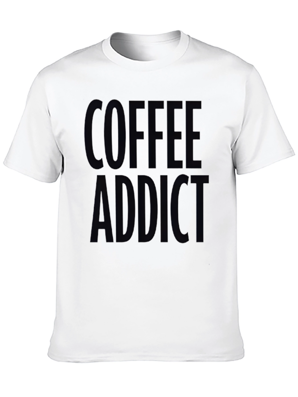Coffee Addict Black Graphic T-Shirt