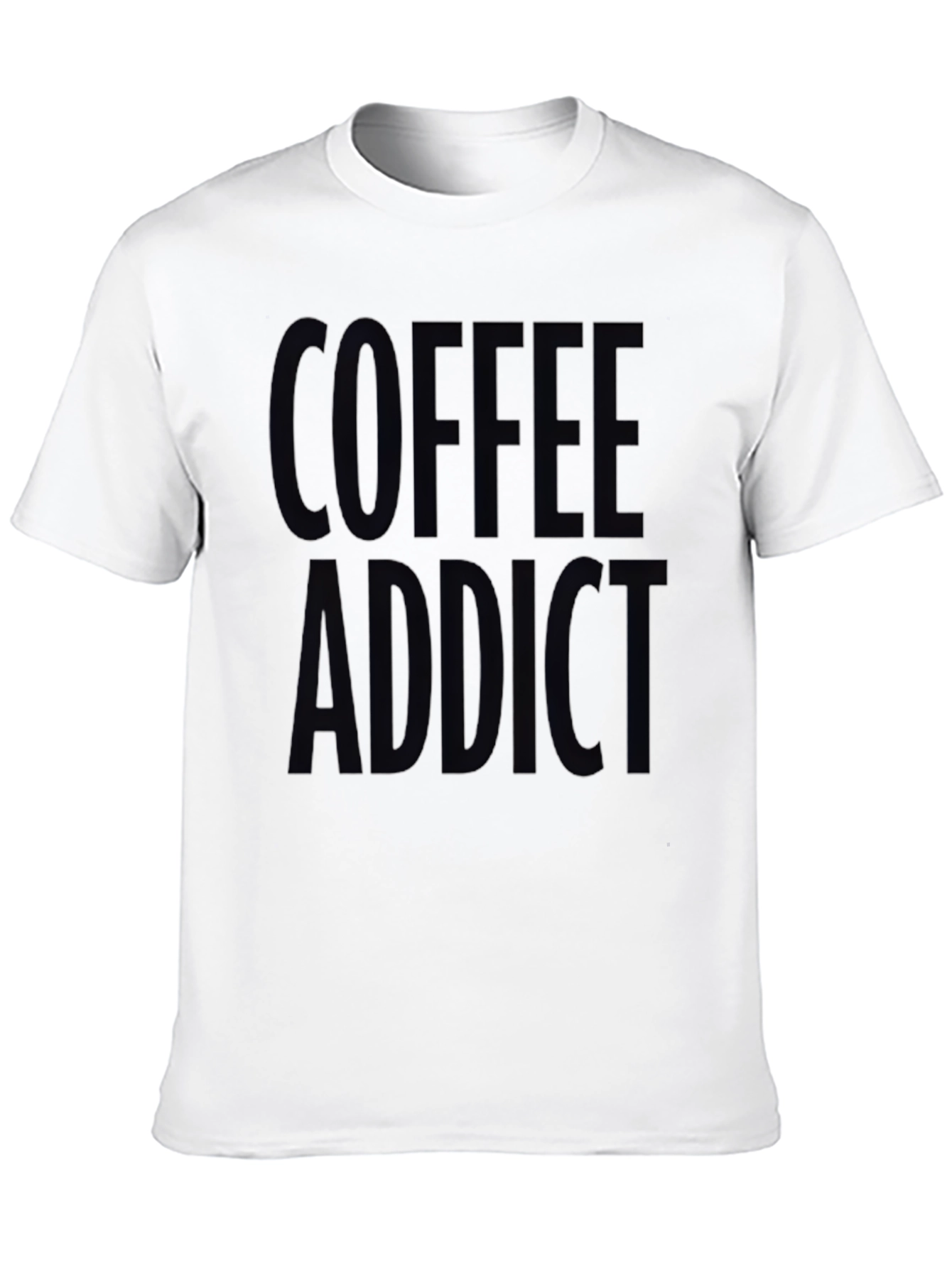 Coffee Addict Black Graphic T-Shirt