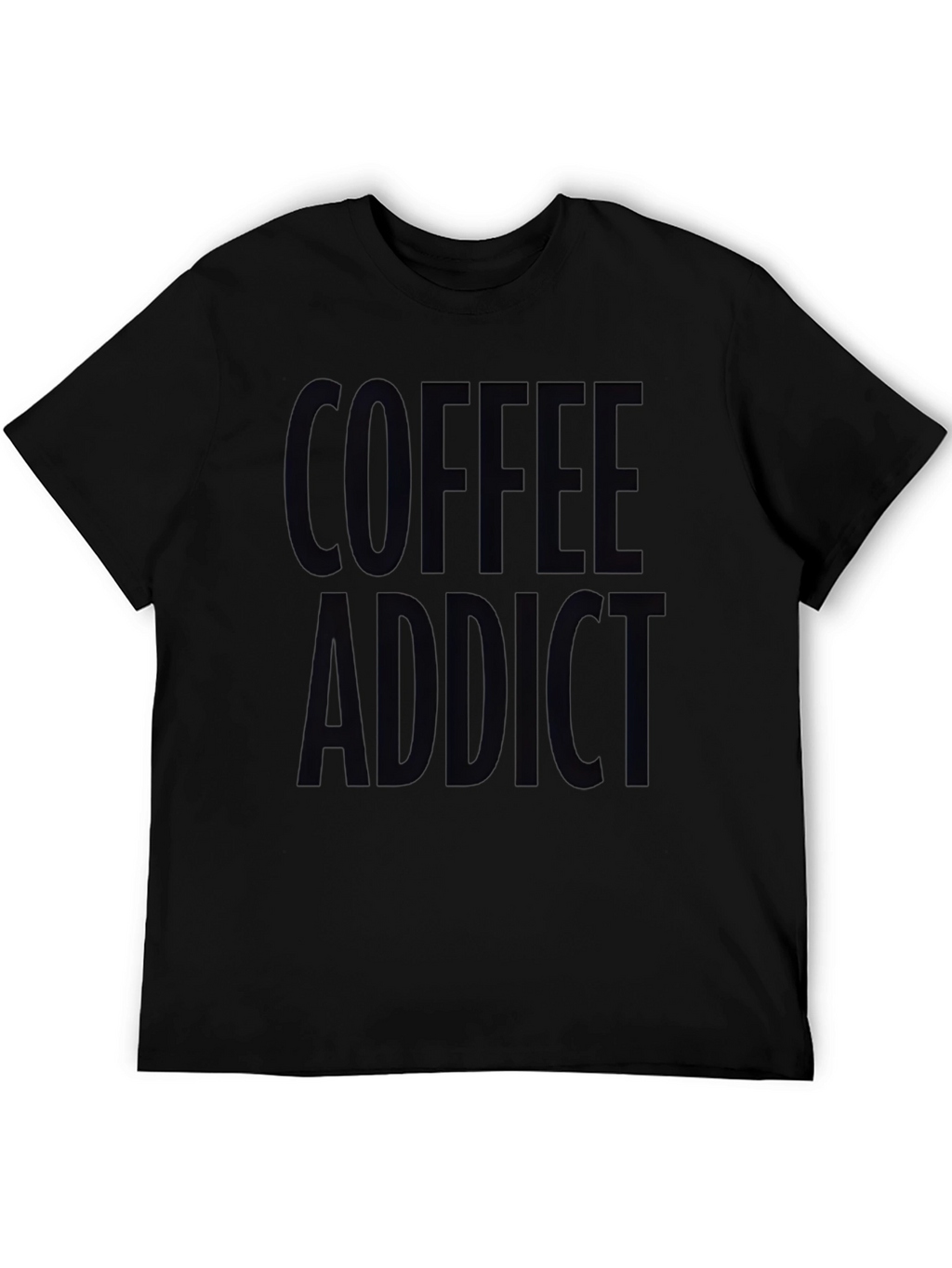 Coffee Addict Black Graphic T-Shirt