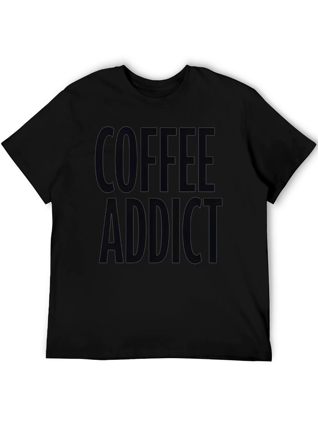 Coffee Addict Black Graphic T-Shirt