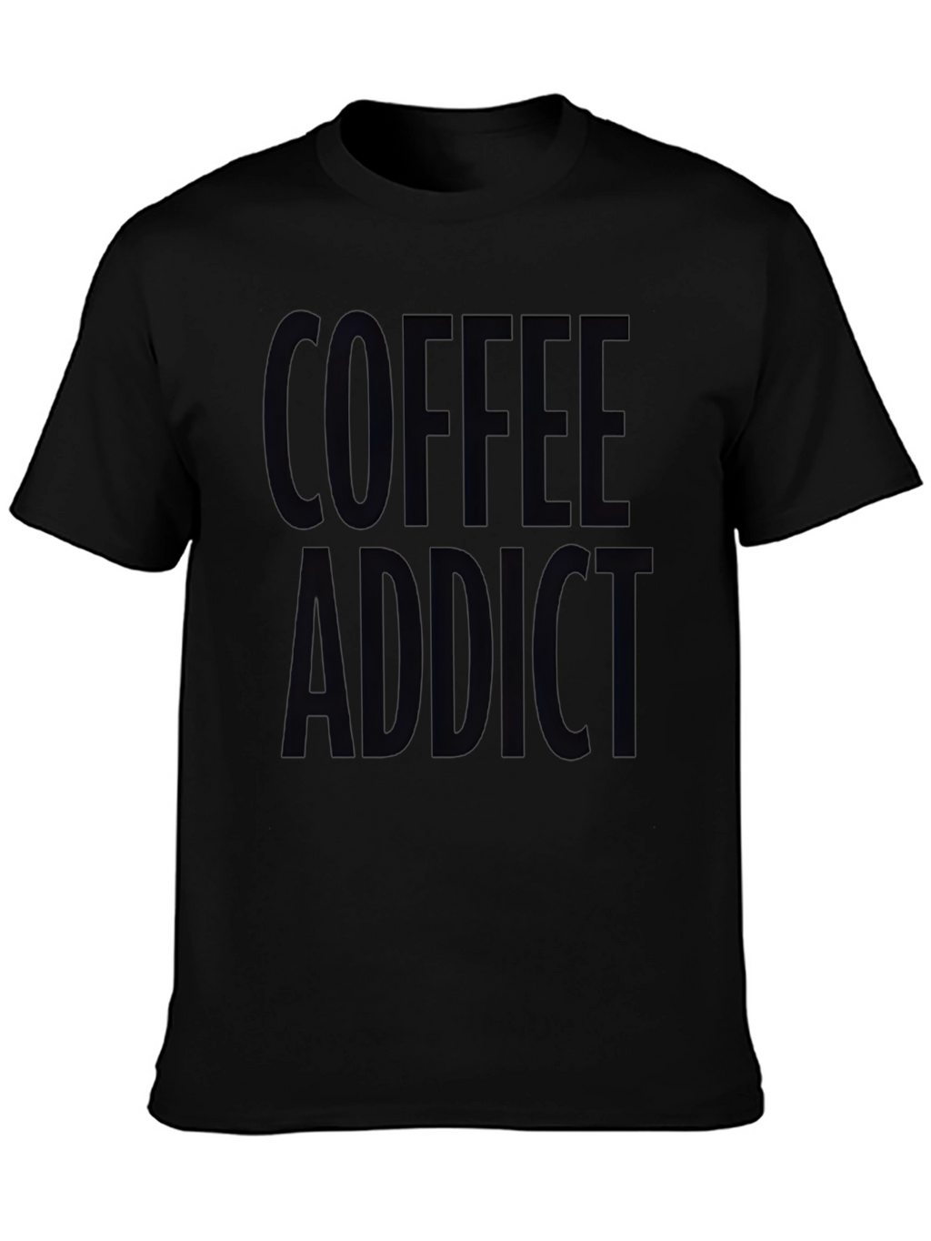 Coffee Addict Black Graphic T-Shirt
