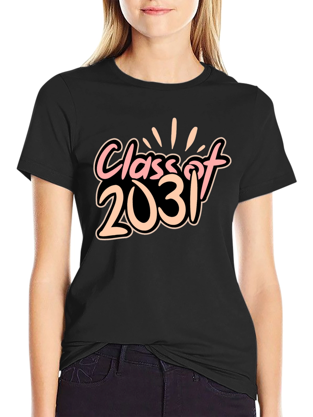 Class of 2031 Black Graphic Tee