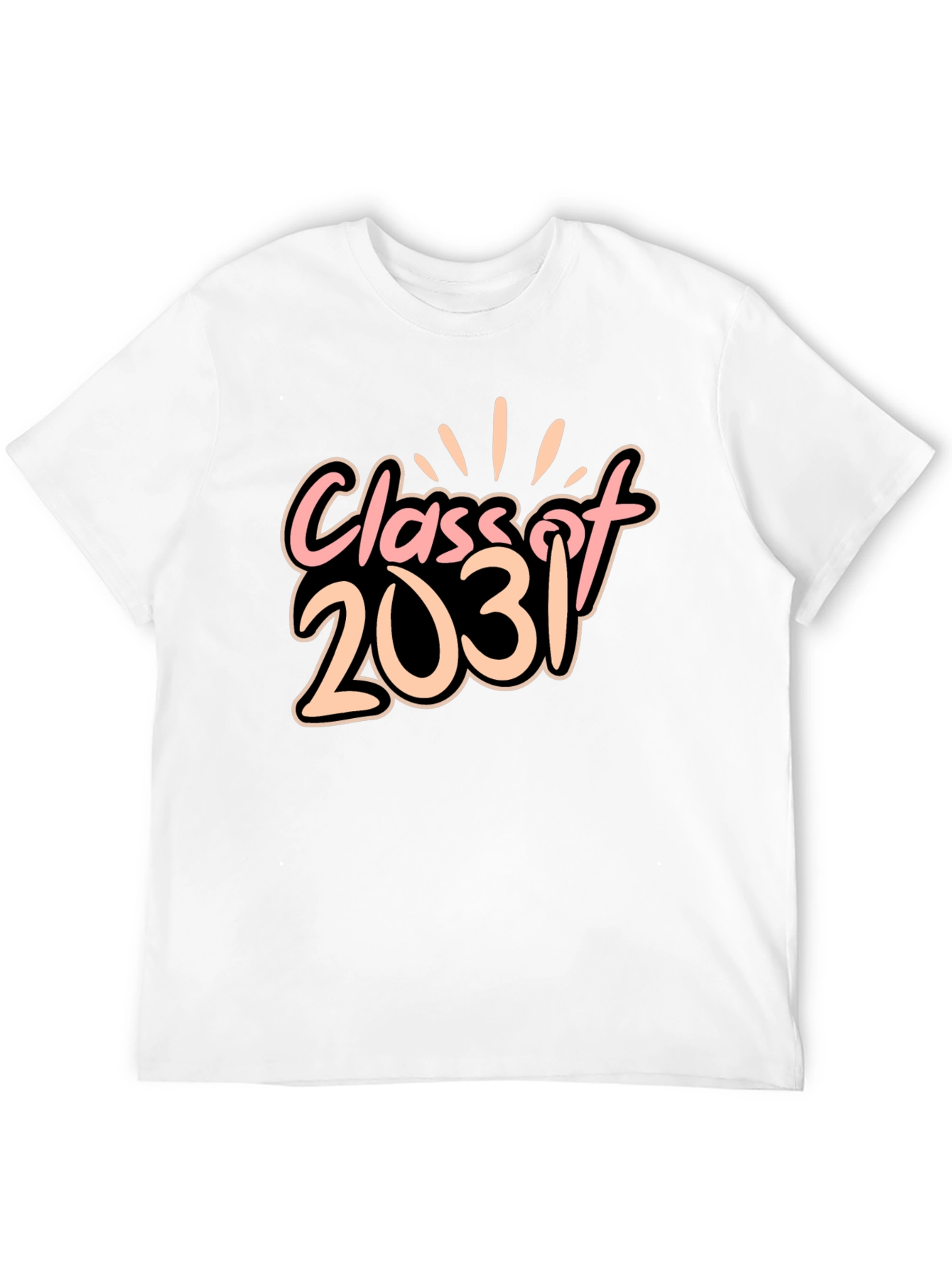 Class of 2031 Black Graphic Tee