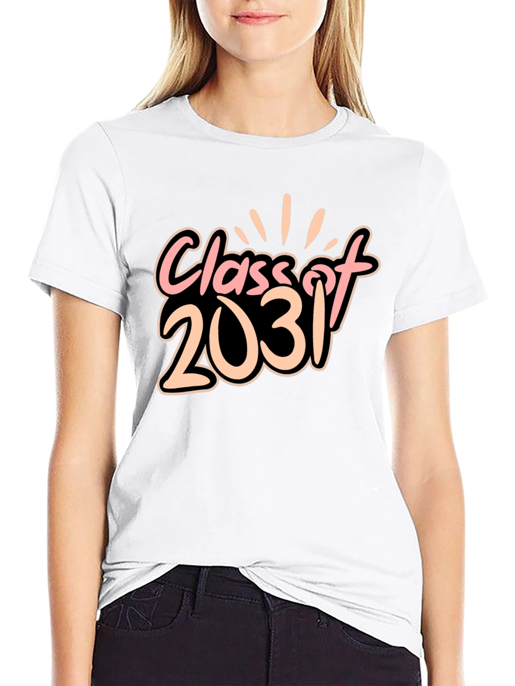 Class of 2031 Black Graphic Tee