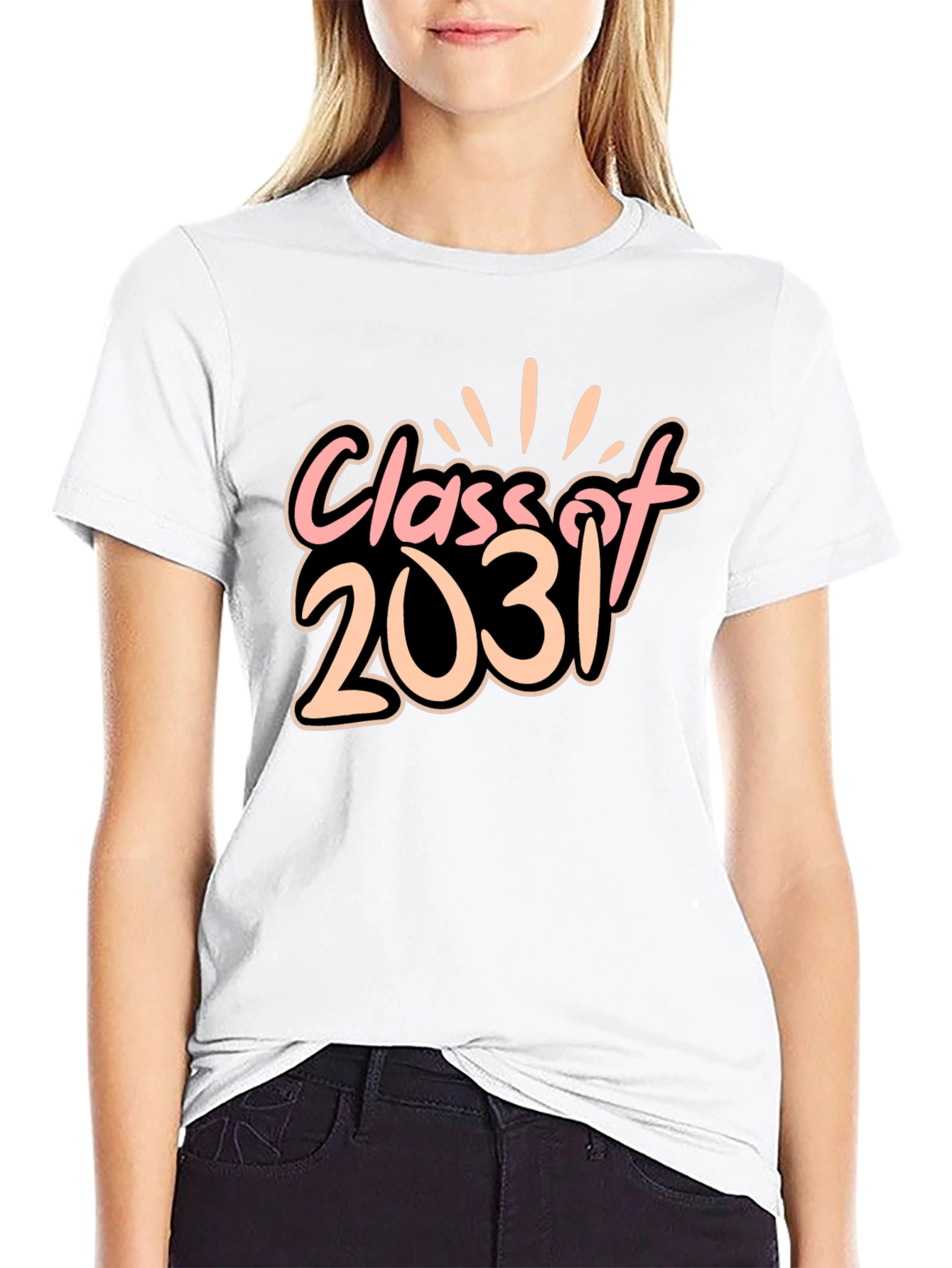 Class of 2031 Black Graphic Tee