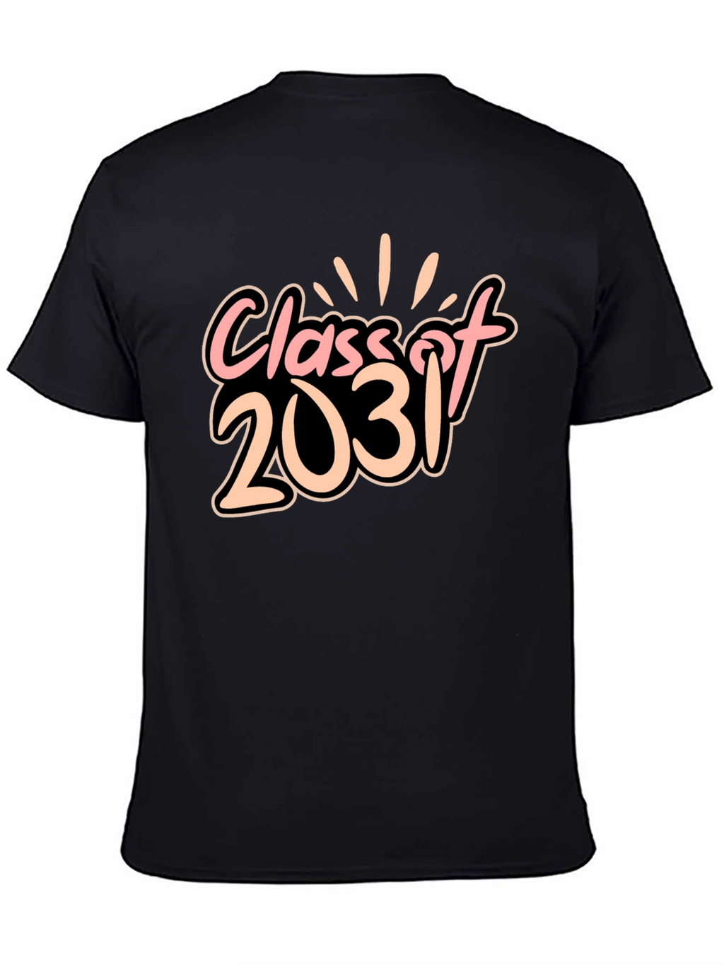 Class of 2031 Black Graphic Tee