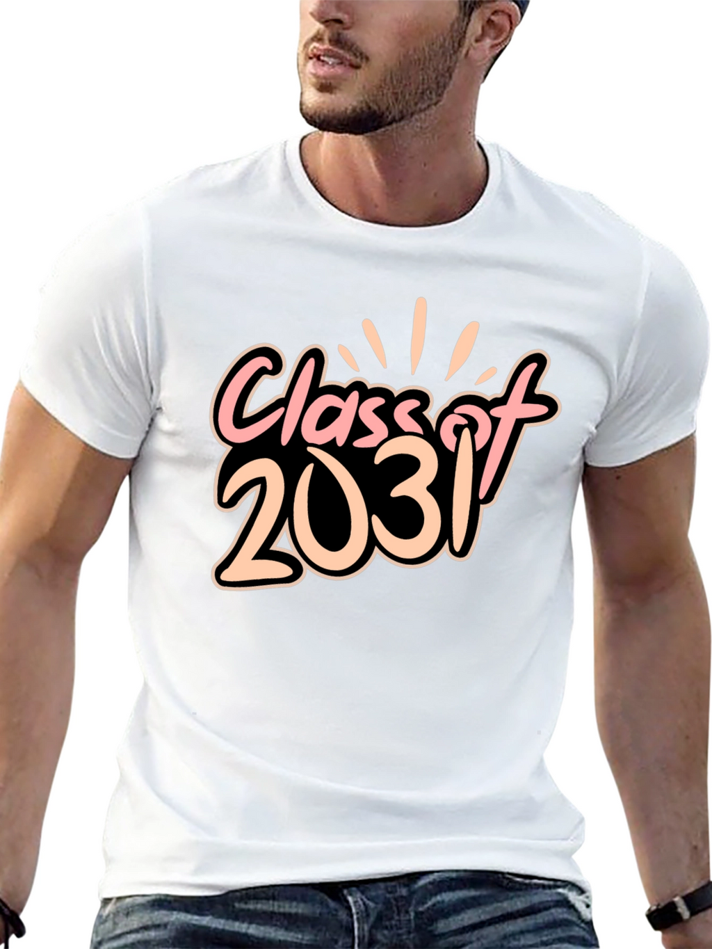Class of 2031 Black Graphic Tee