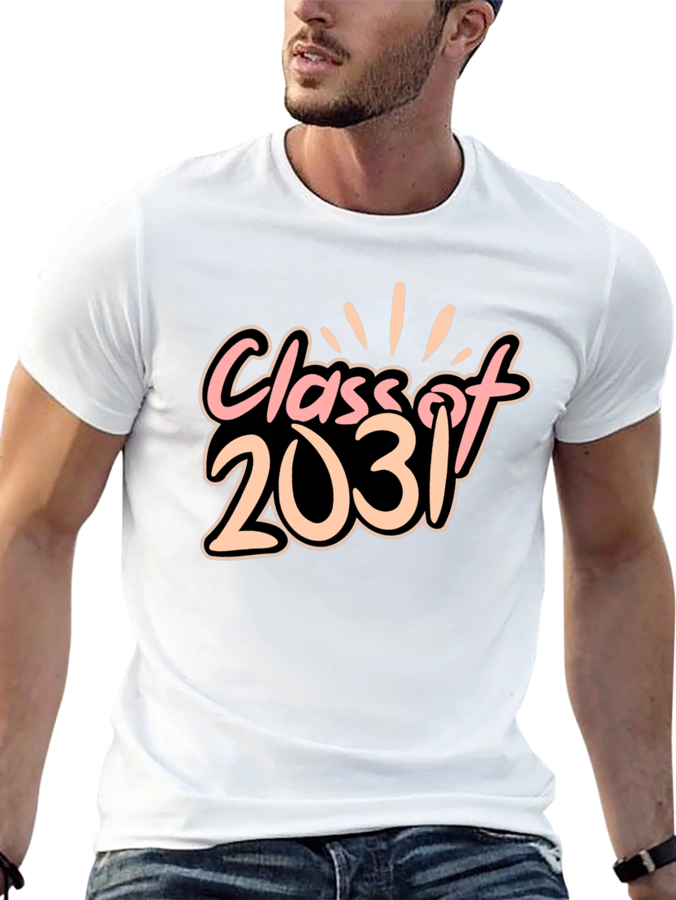 Class of 2031 Black Graphic Tee