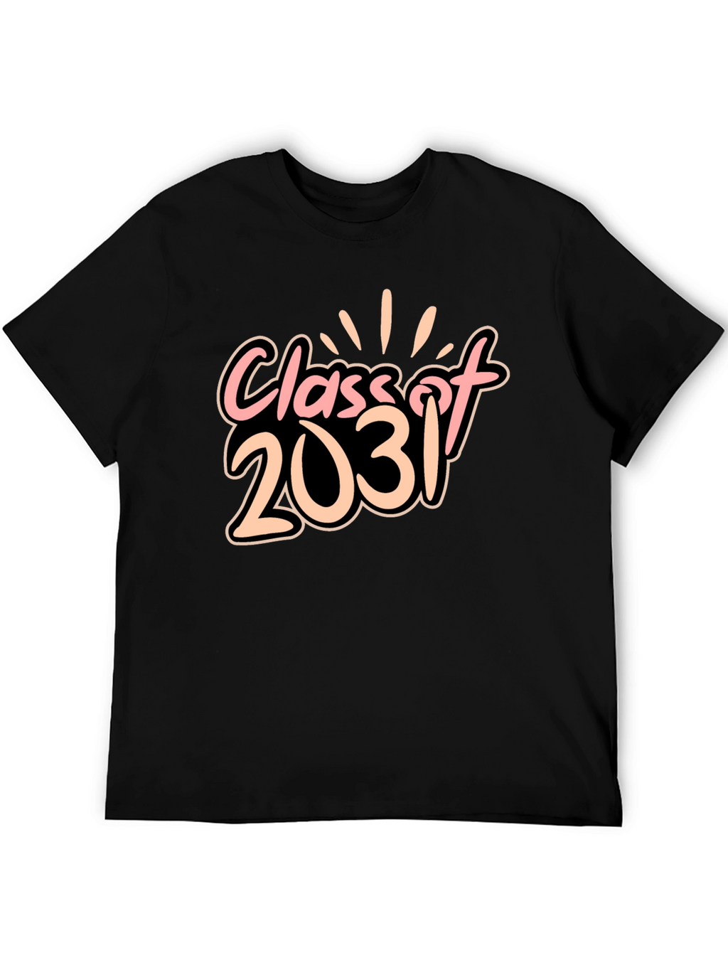 Class of 2031 Black Graphic Tee