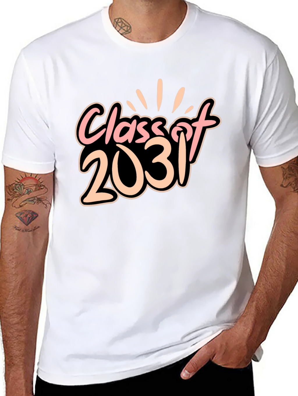 Class of 2031 Black Graphic Tee