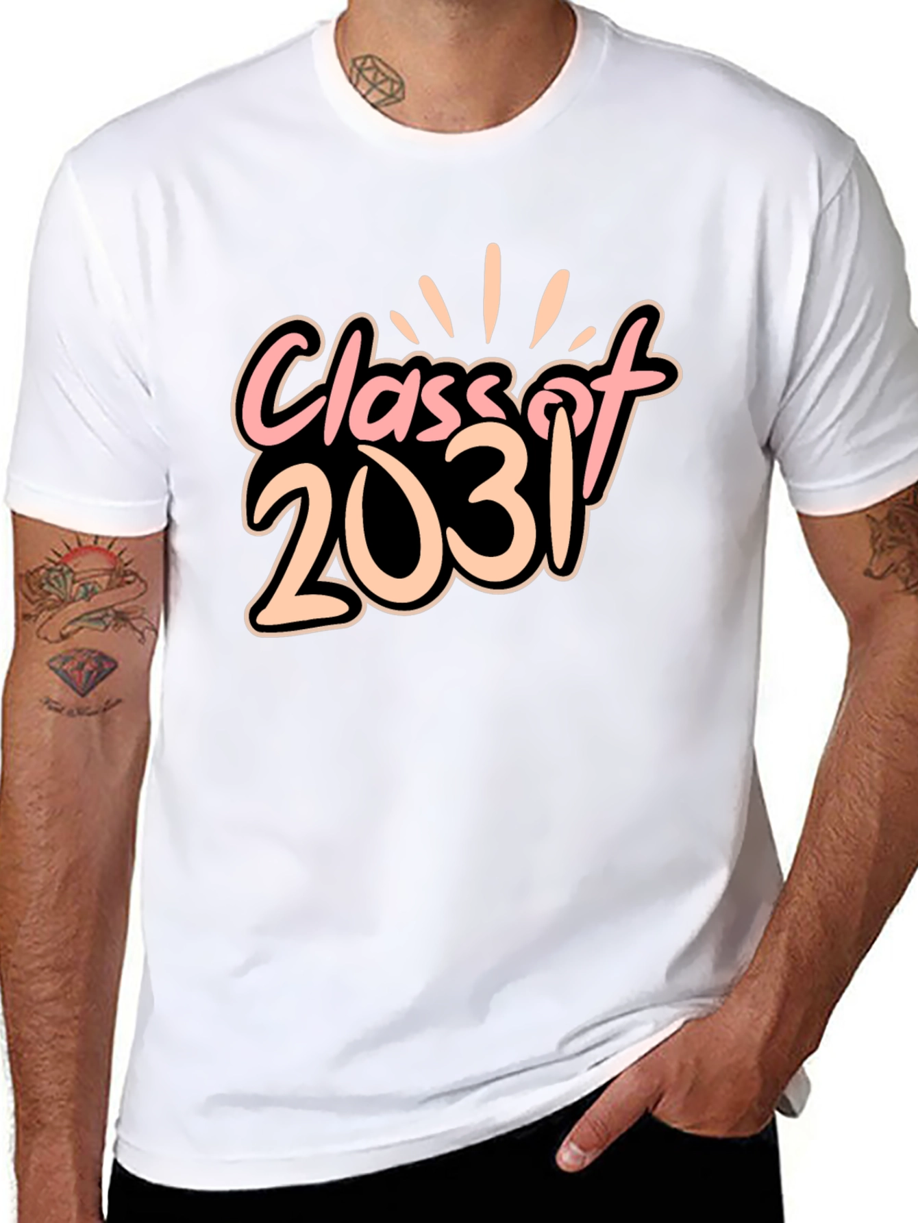 Class of 2031 Black Graphic Tee