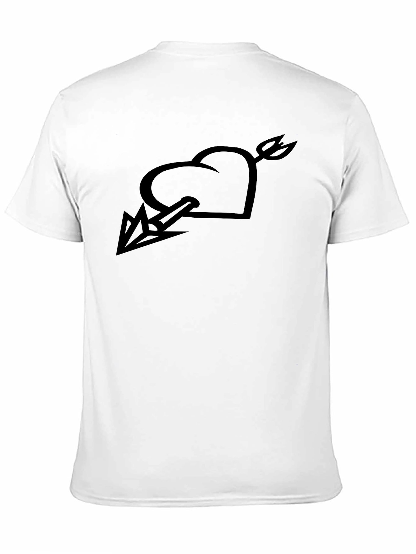Heart & Arrow Graphic Black Tee