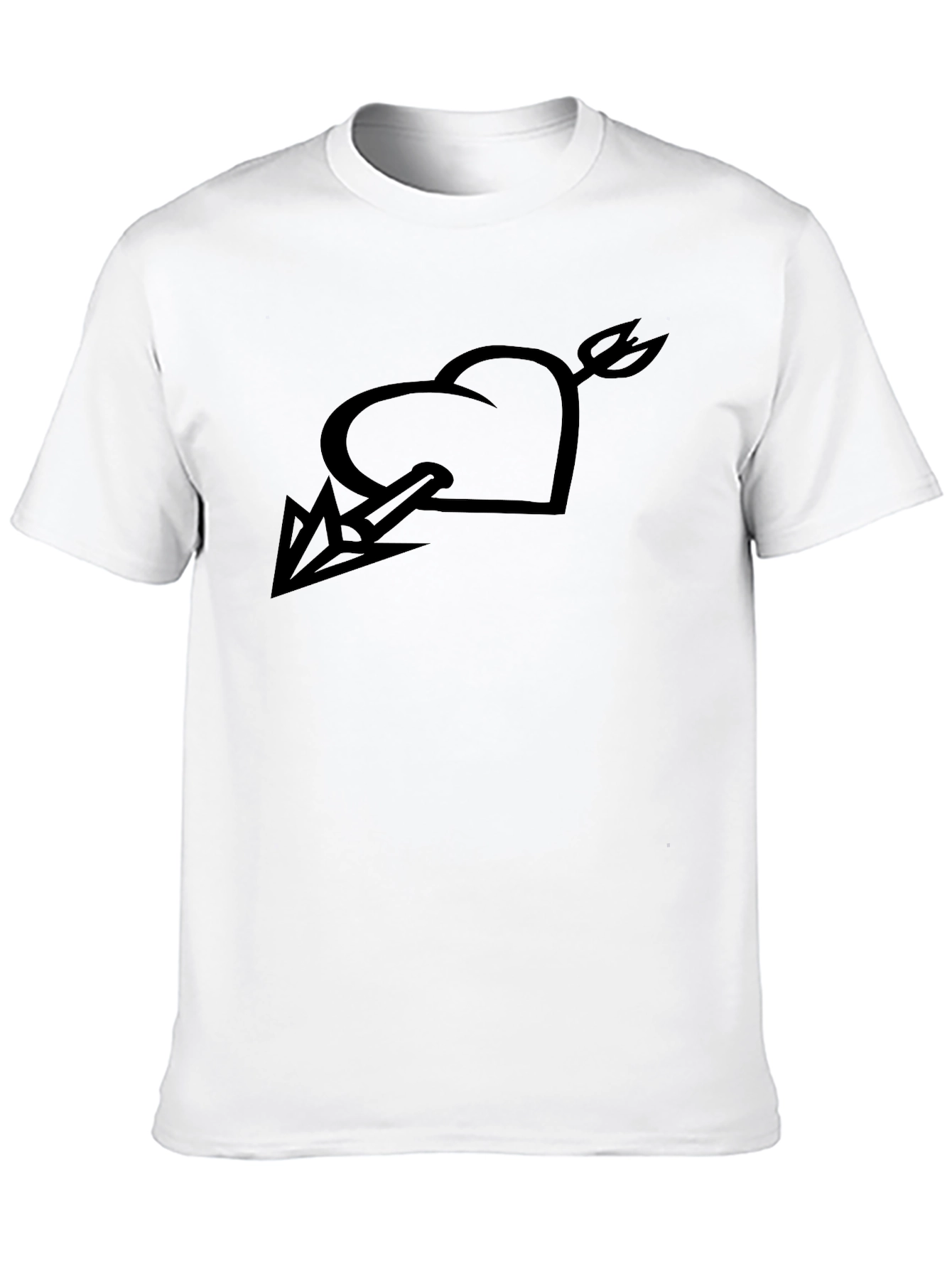 Heart & Arrow Graphic Black Tee
