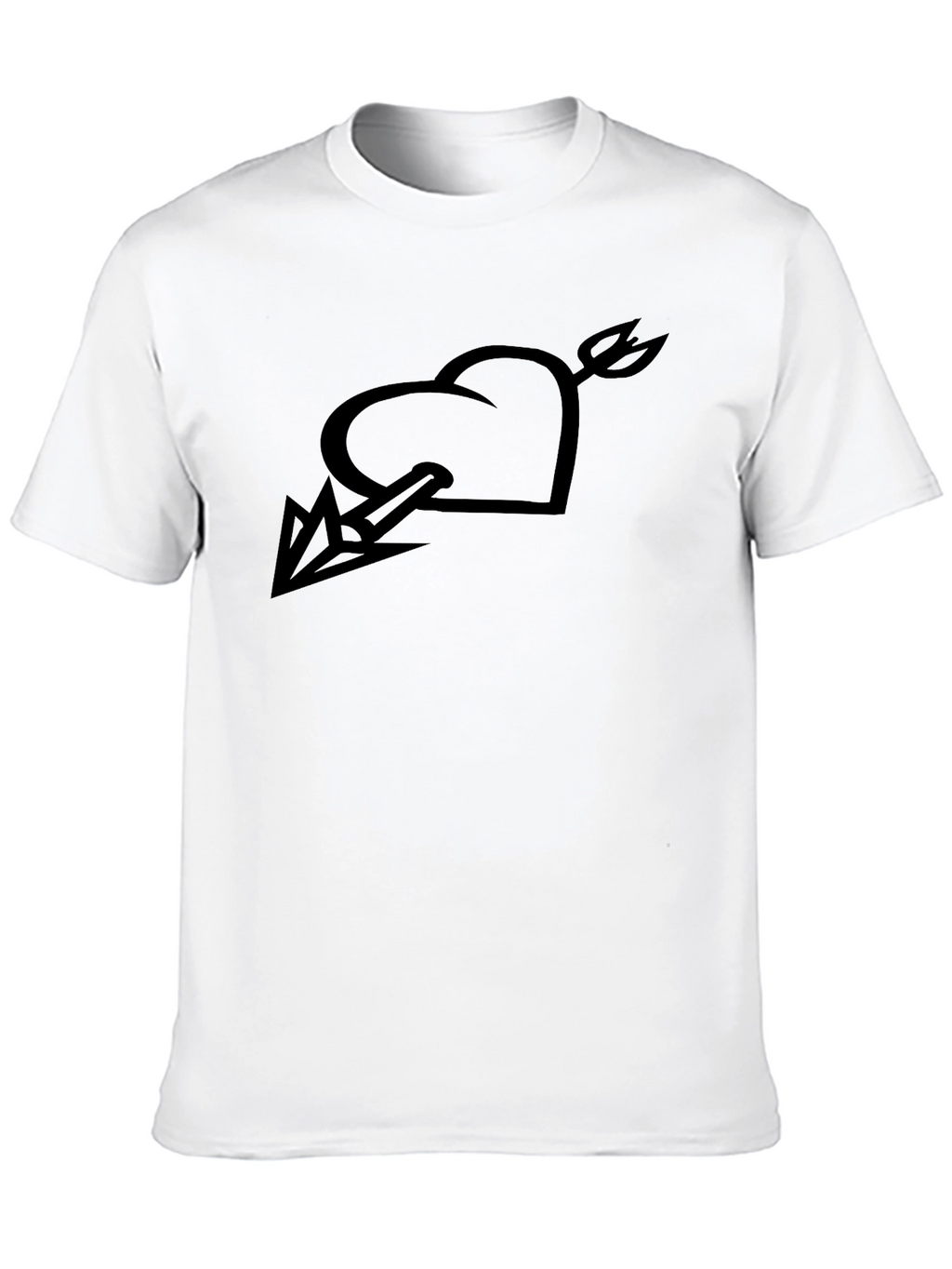 Heart & Arrow Graphic Black Tee