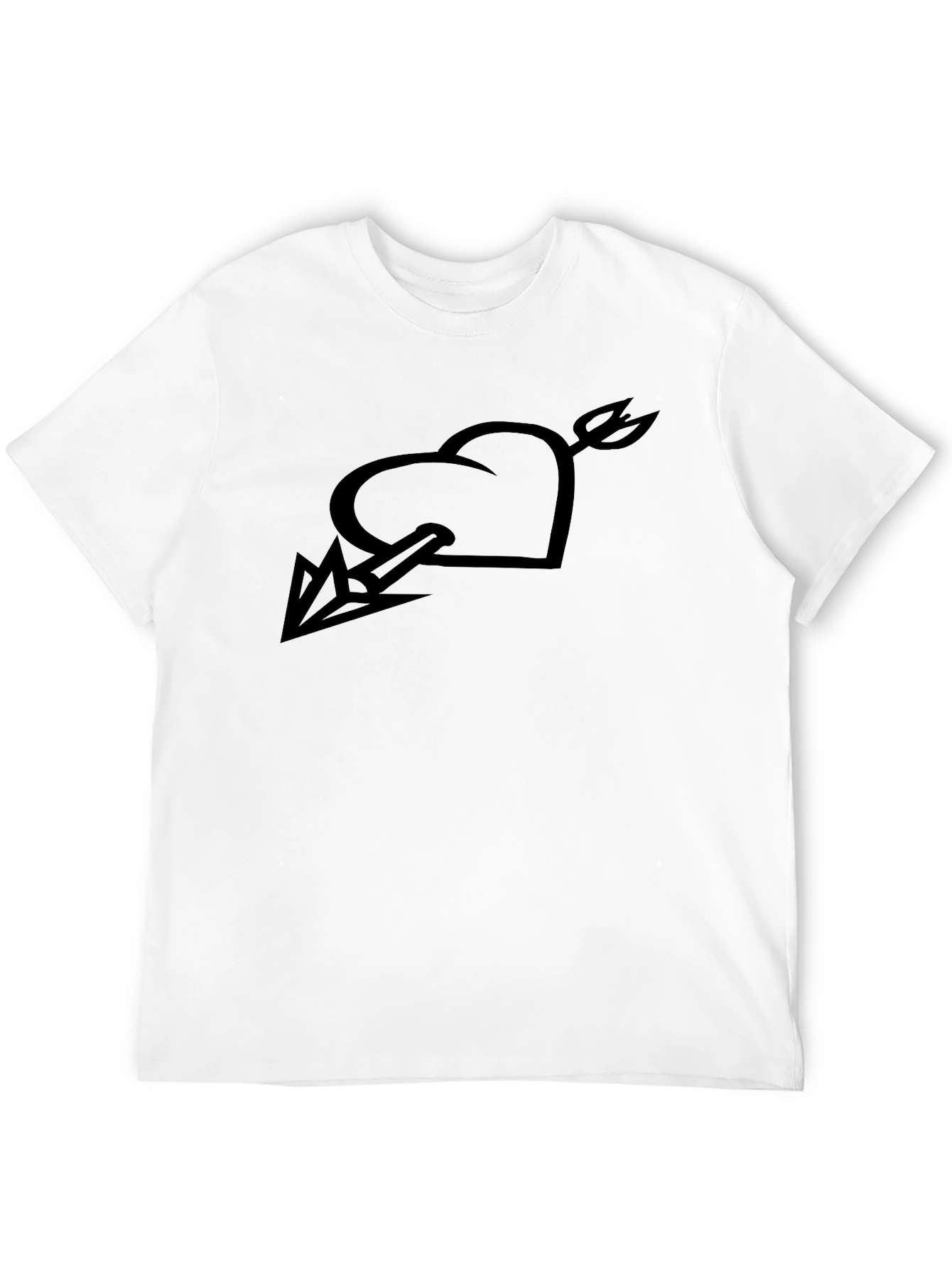Heart & Arrow Graphic Black Tee