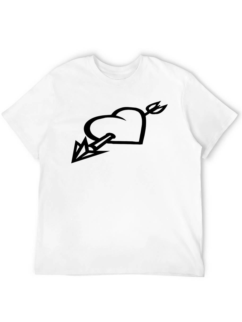 Heart & Arrow Graphic Black Tee
