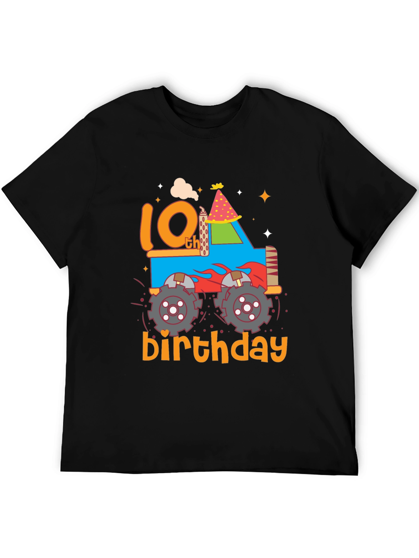 10th Birthday Monster Truck T-Shirt