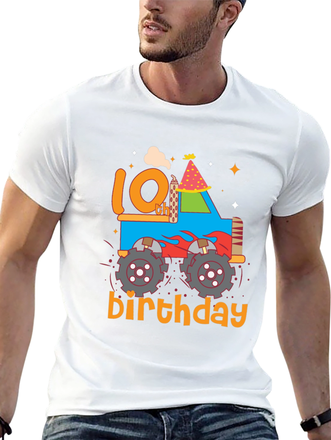 10th Birthday Monster Truck T-Shirt