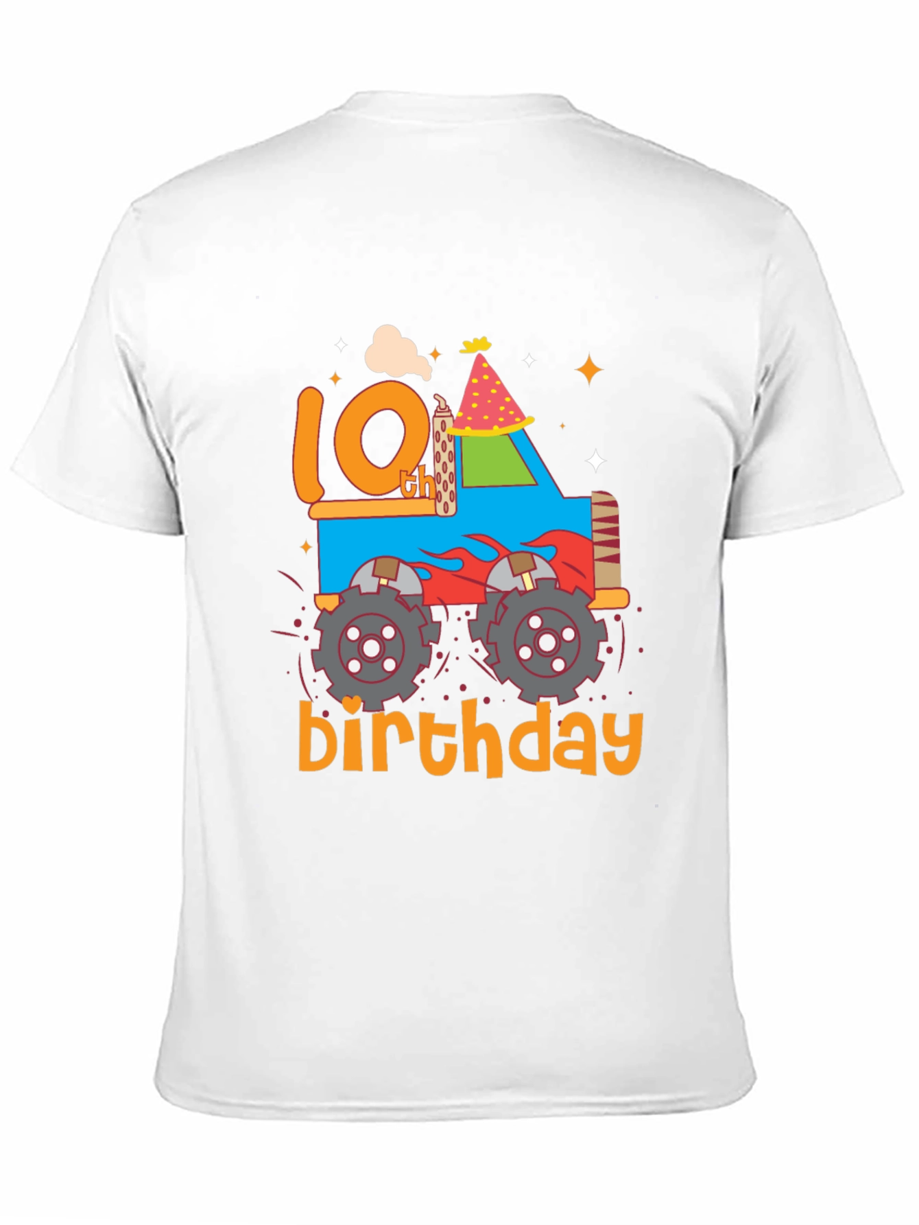 10th Birthday Monster Truck T-Shirt
