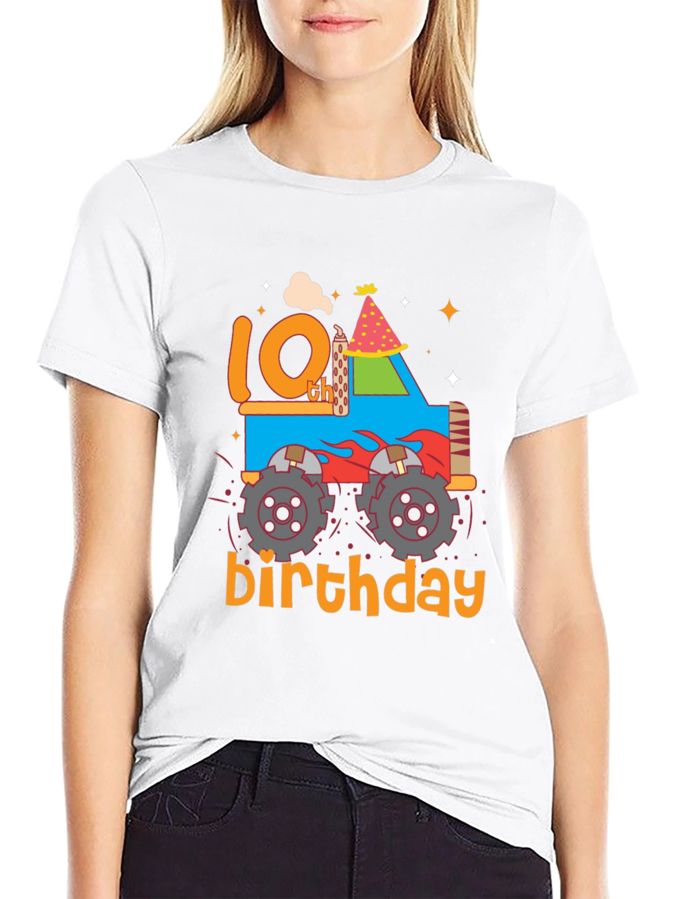 10th Birthday Monster Truck T-Shirt