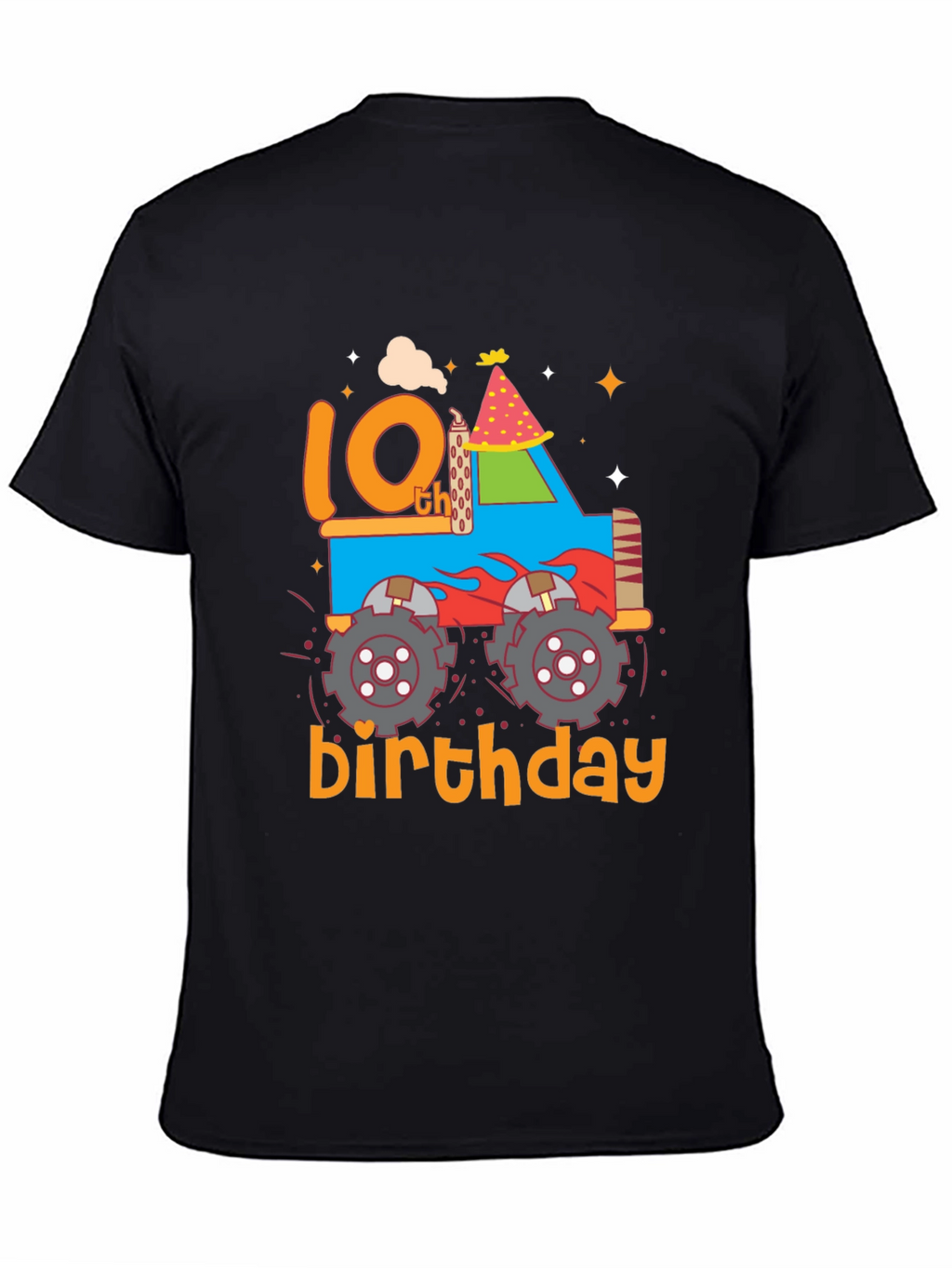 10th Birthday Monster Truck T-Shirt