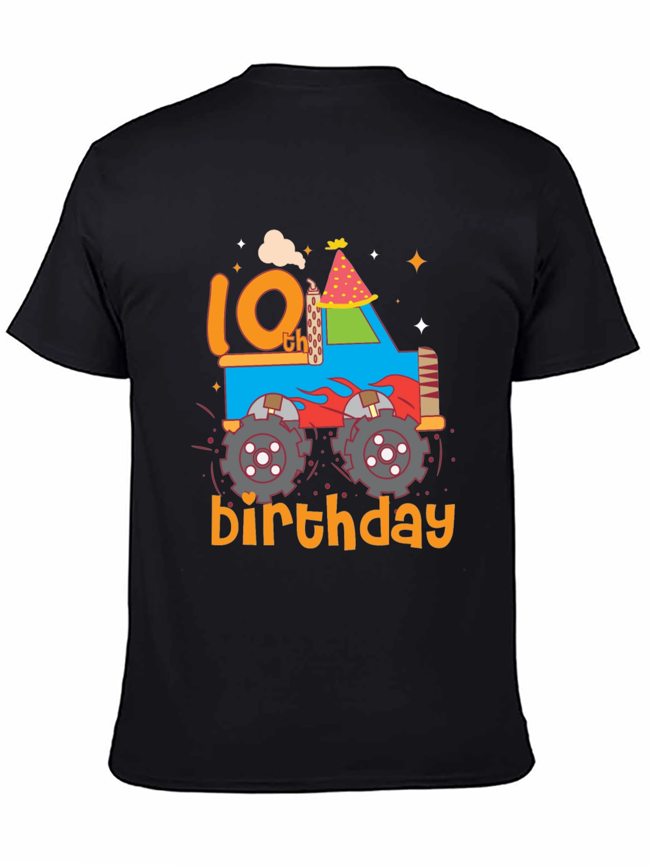 10th Birthday Monster Truck T-Shirt