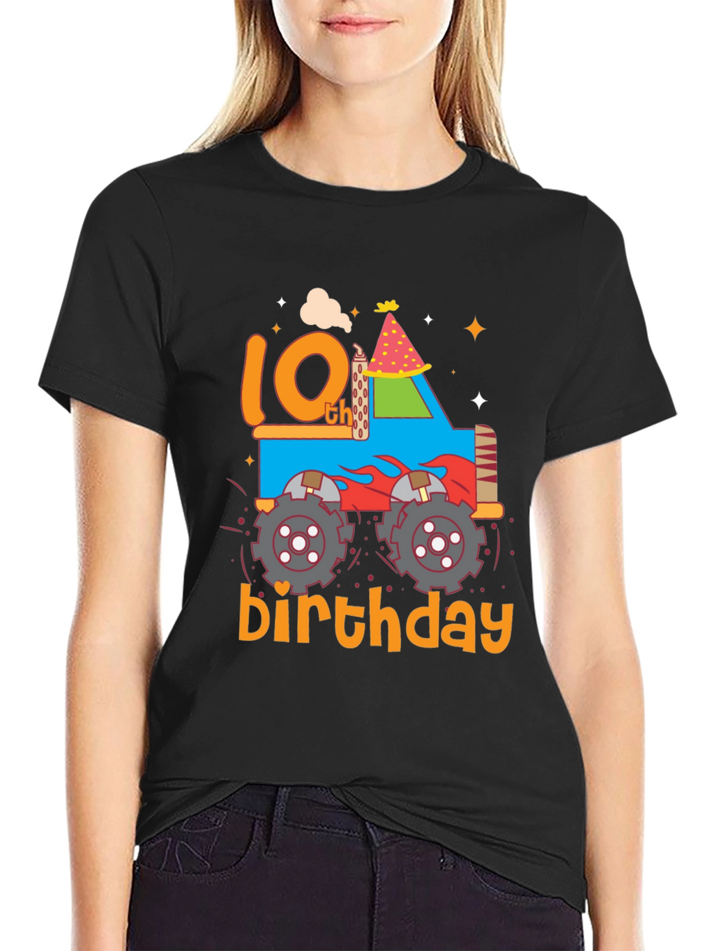 10th Birthday Monster Truck T-Shirt
