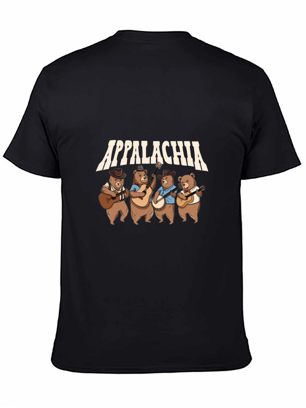 Appalachia Bear Band Black Graphic Tee