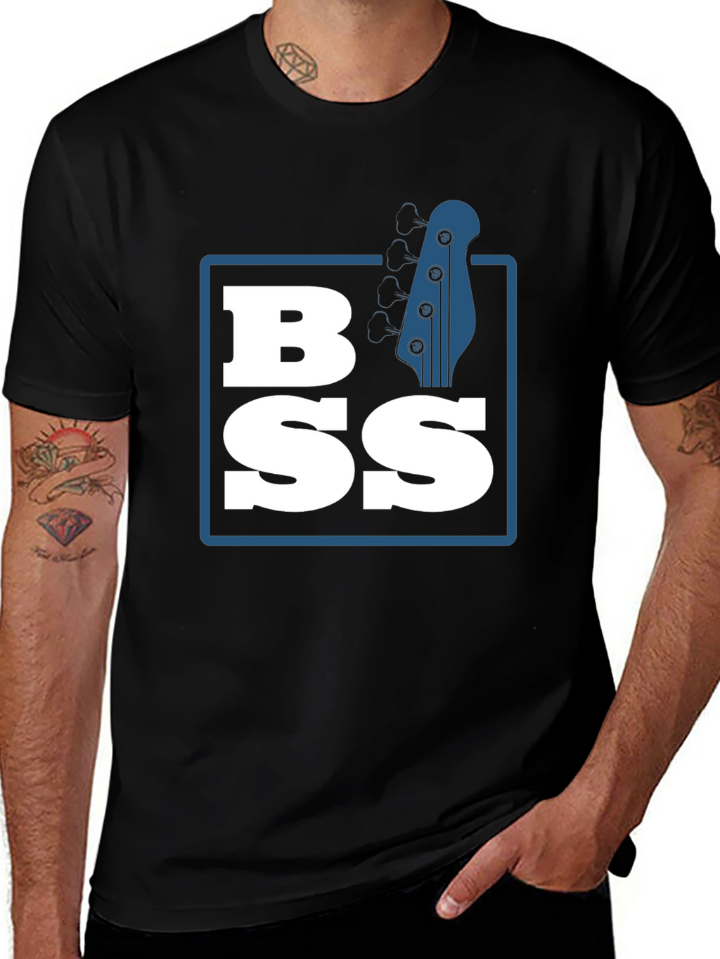 Bass Guitar T-Shirt - Cool Music Tee