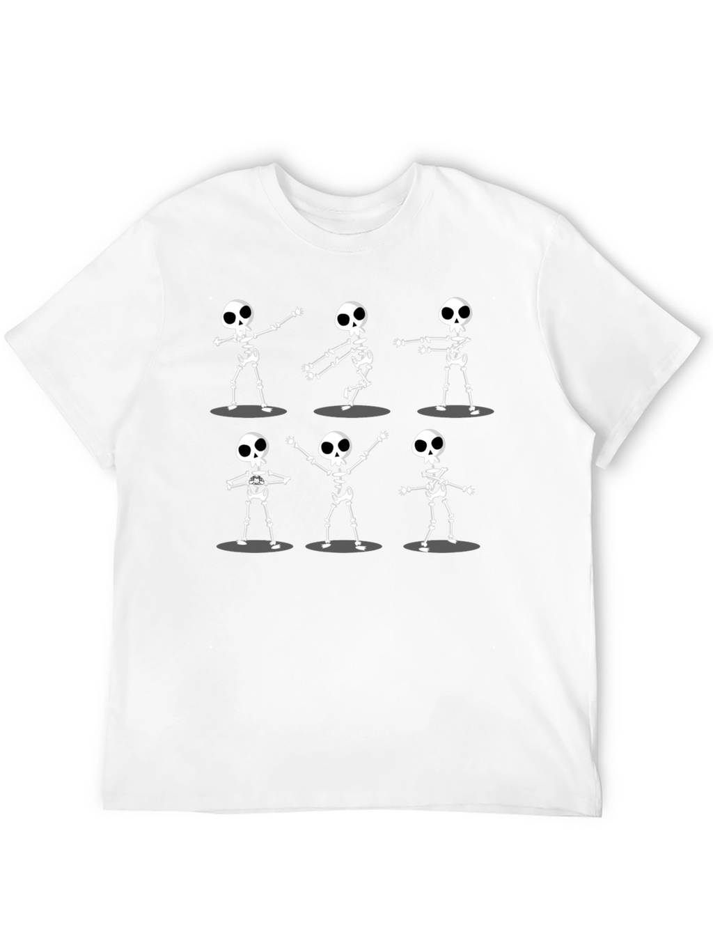 Dancing Skeletons Graphic Tee - Black