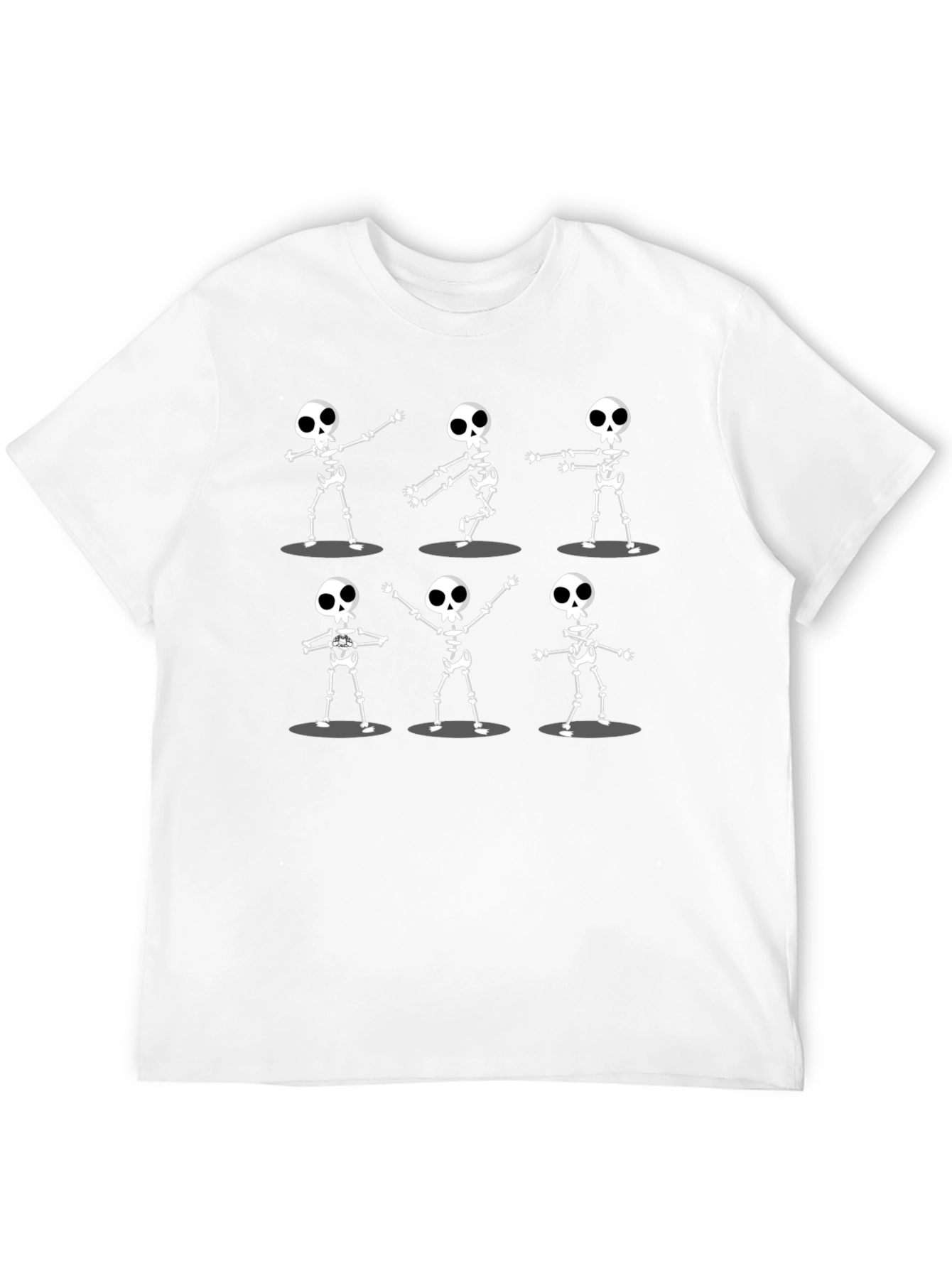 Dancing Skeletons Graphic Tee - Black